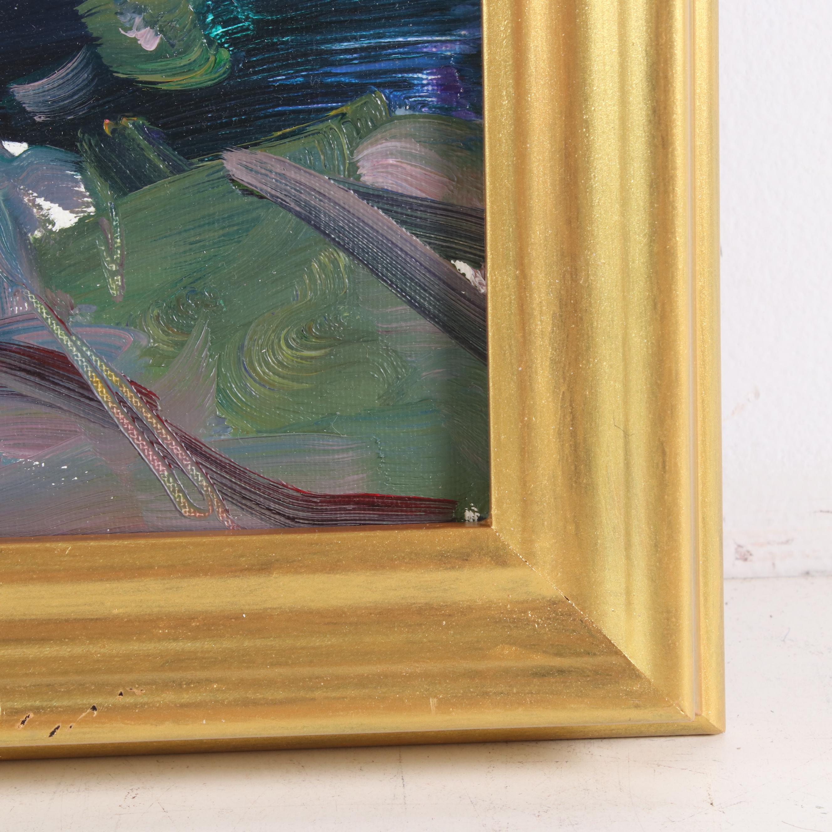 Jose Trujillo Oil Painting "Flowers", 2019