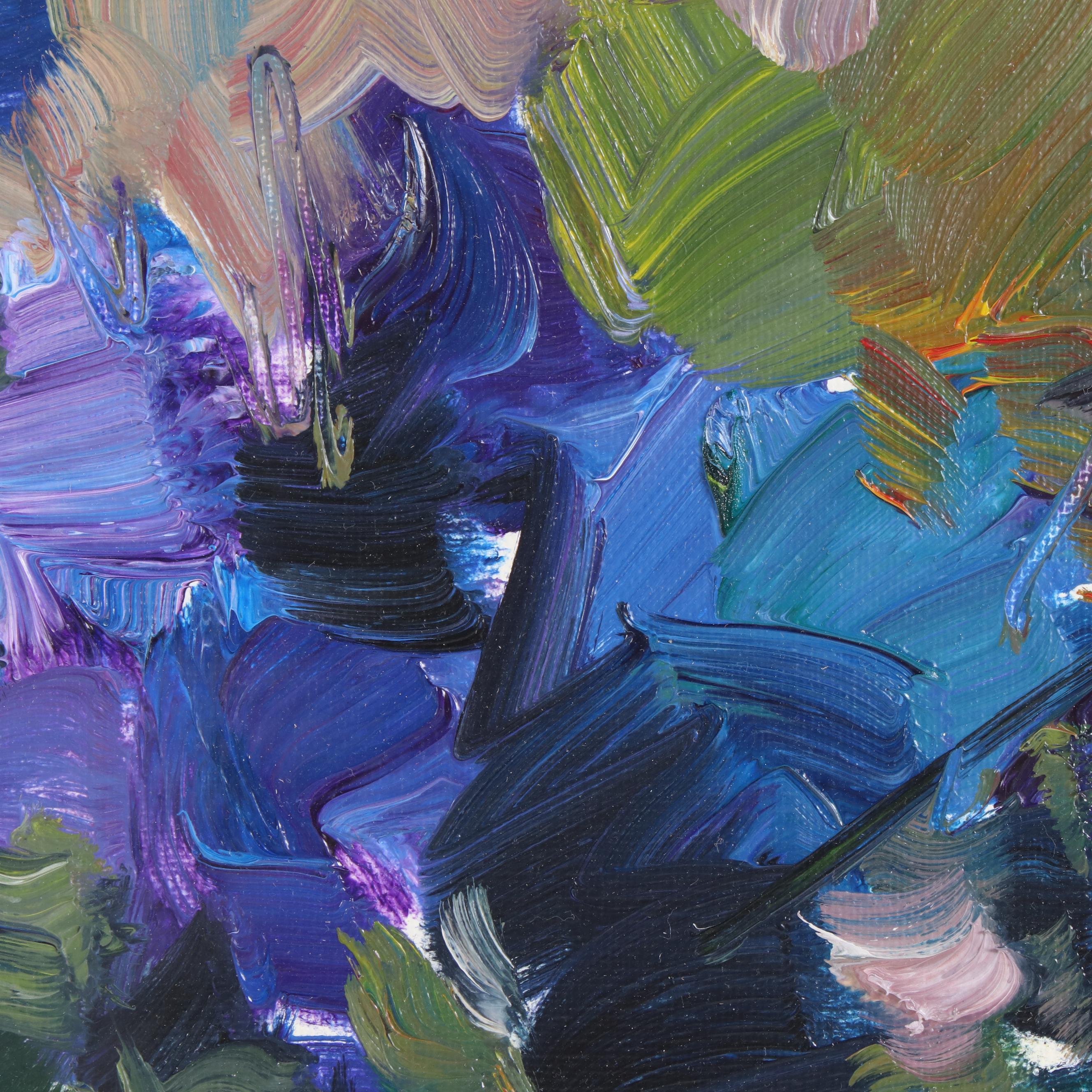 Jose Trujillo Oil Painting "Flowers", 2019