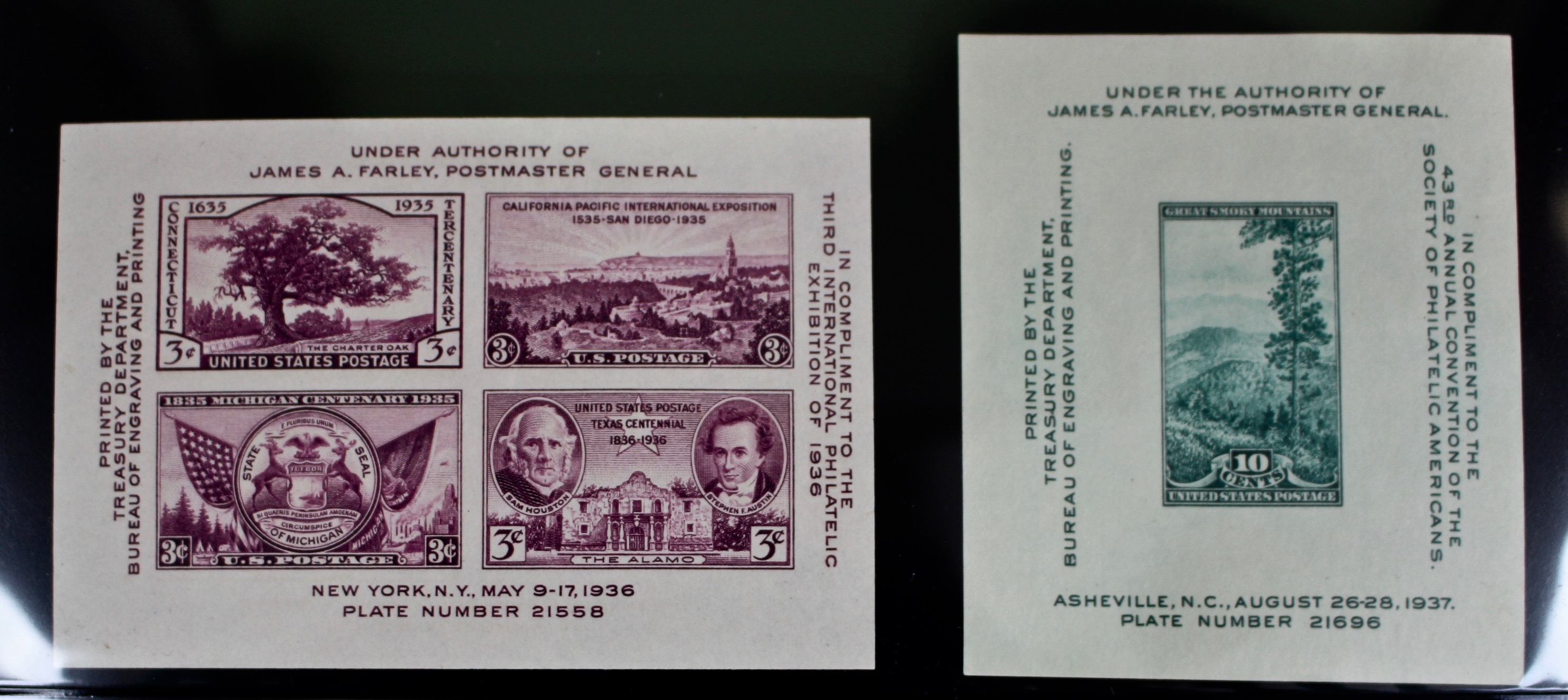 Vintage Farley Stamp Collection