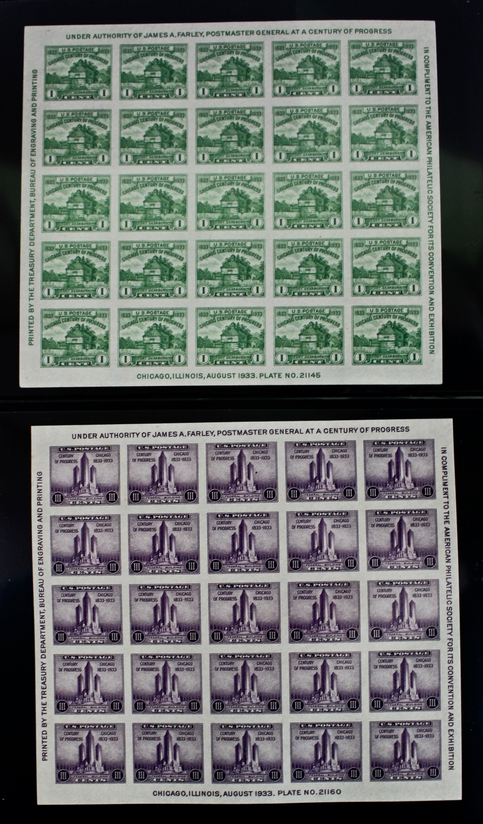 Vintage Farley Stamp Collection