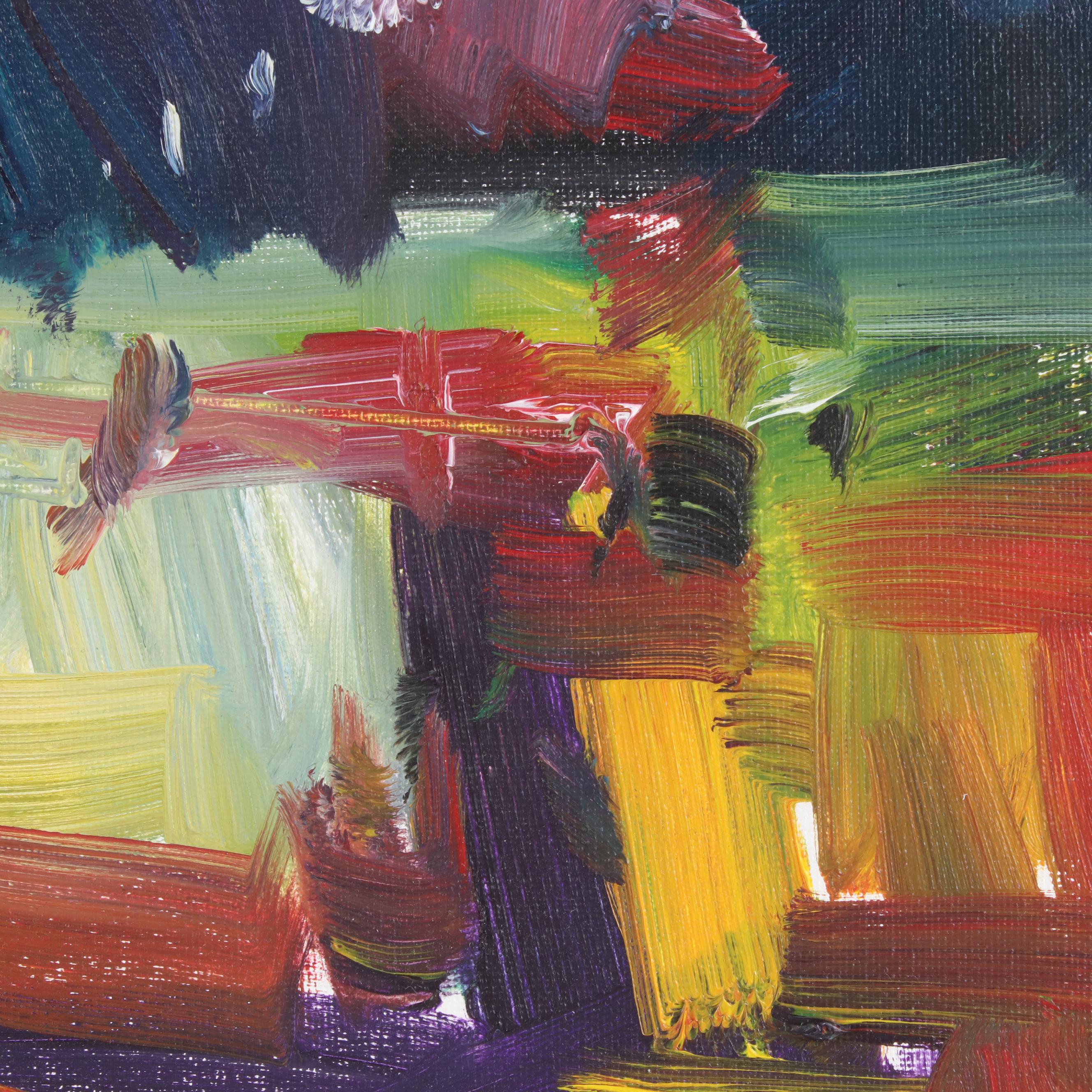 Jose Trujillo Oil Painting "The Rancher's Land", 2019