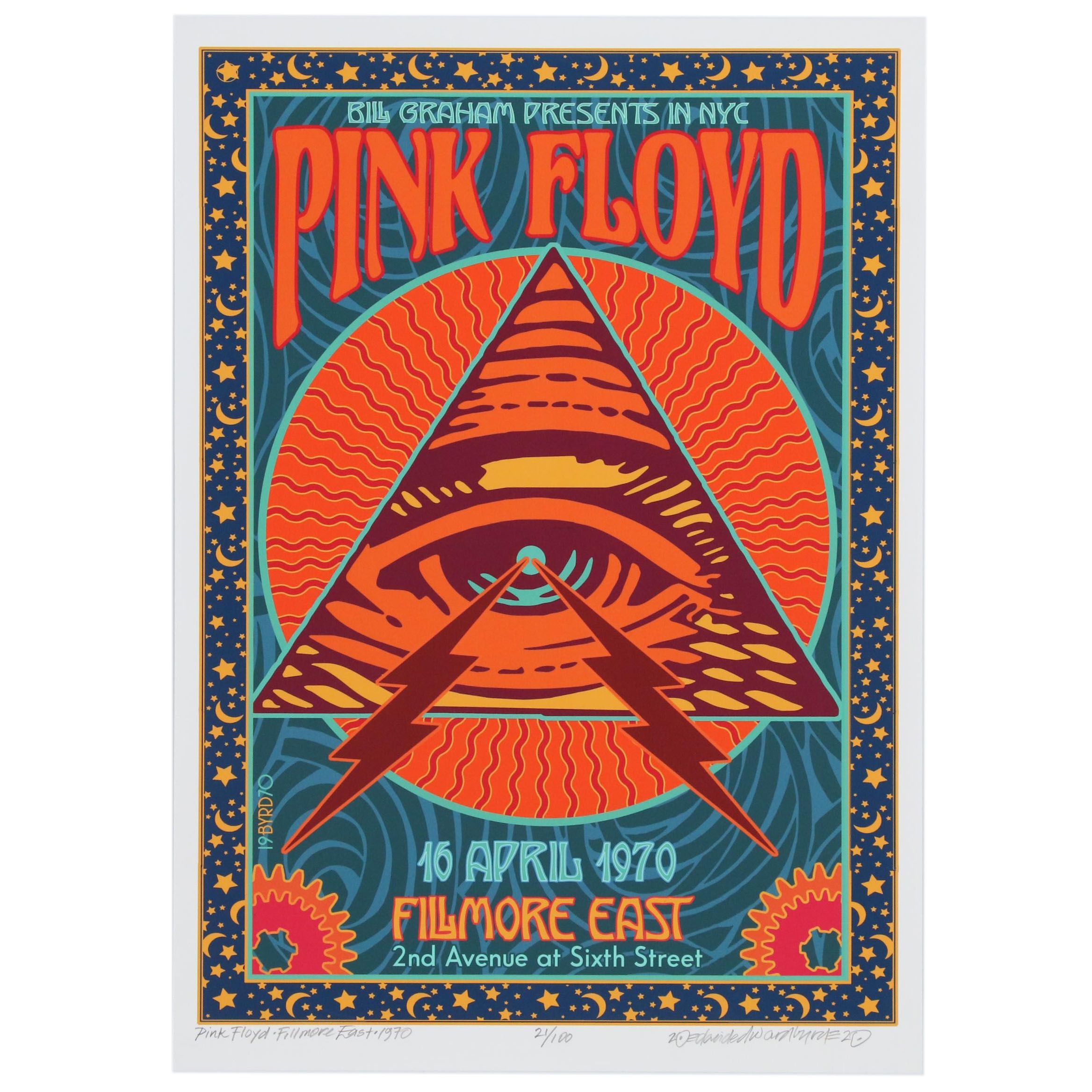 David Edward Byrd Giclée "Pink Floyd - Fillmore East - 1970", 2020