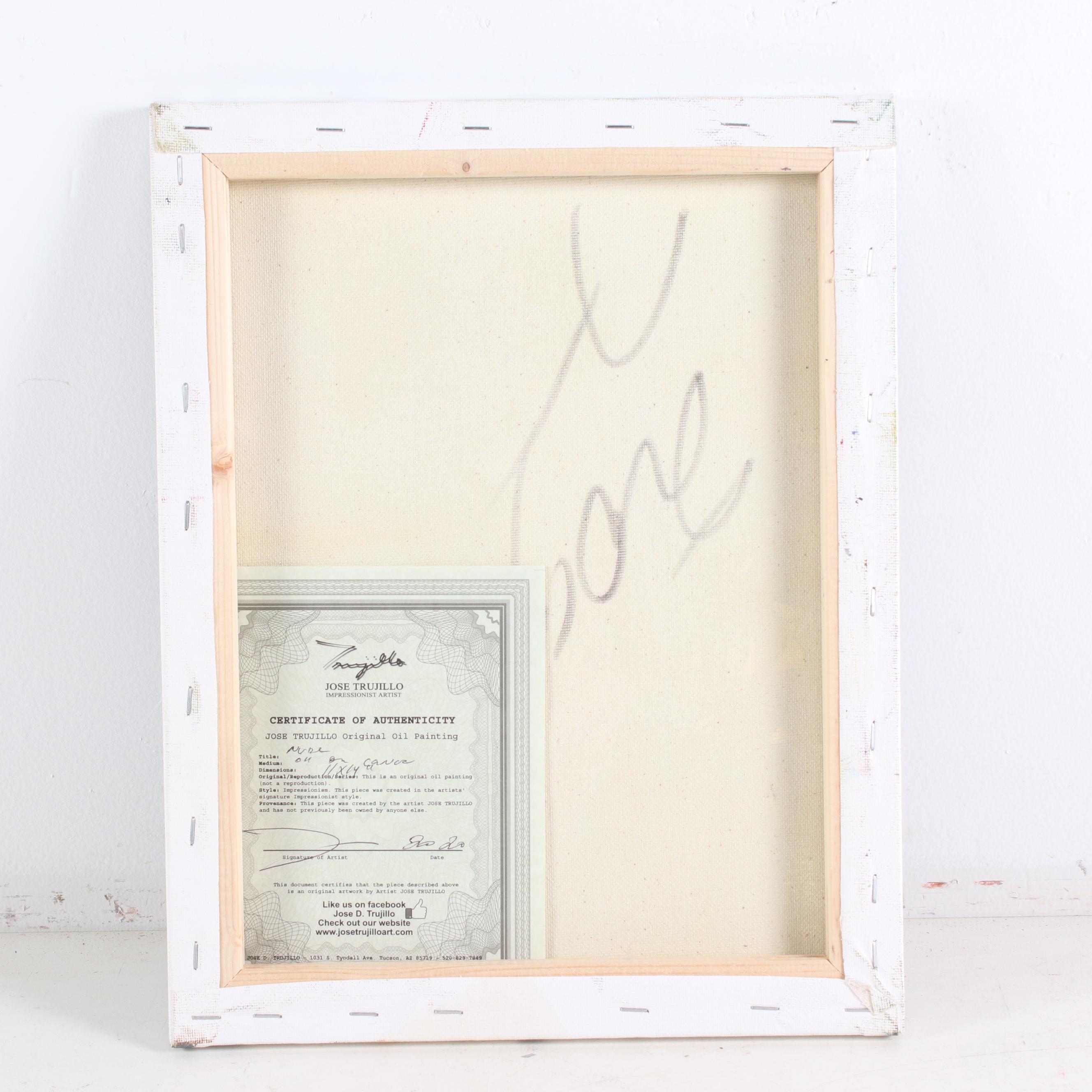 Jose Trujillo Oil Painting "Nude"