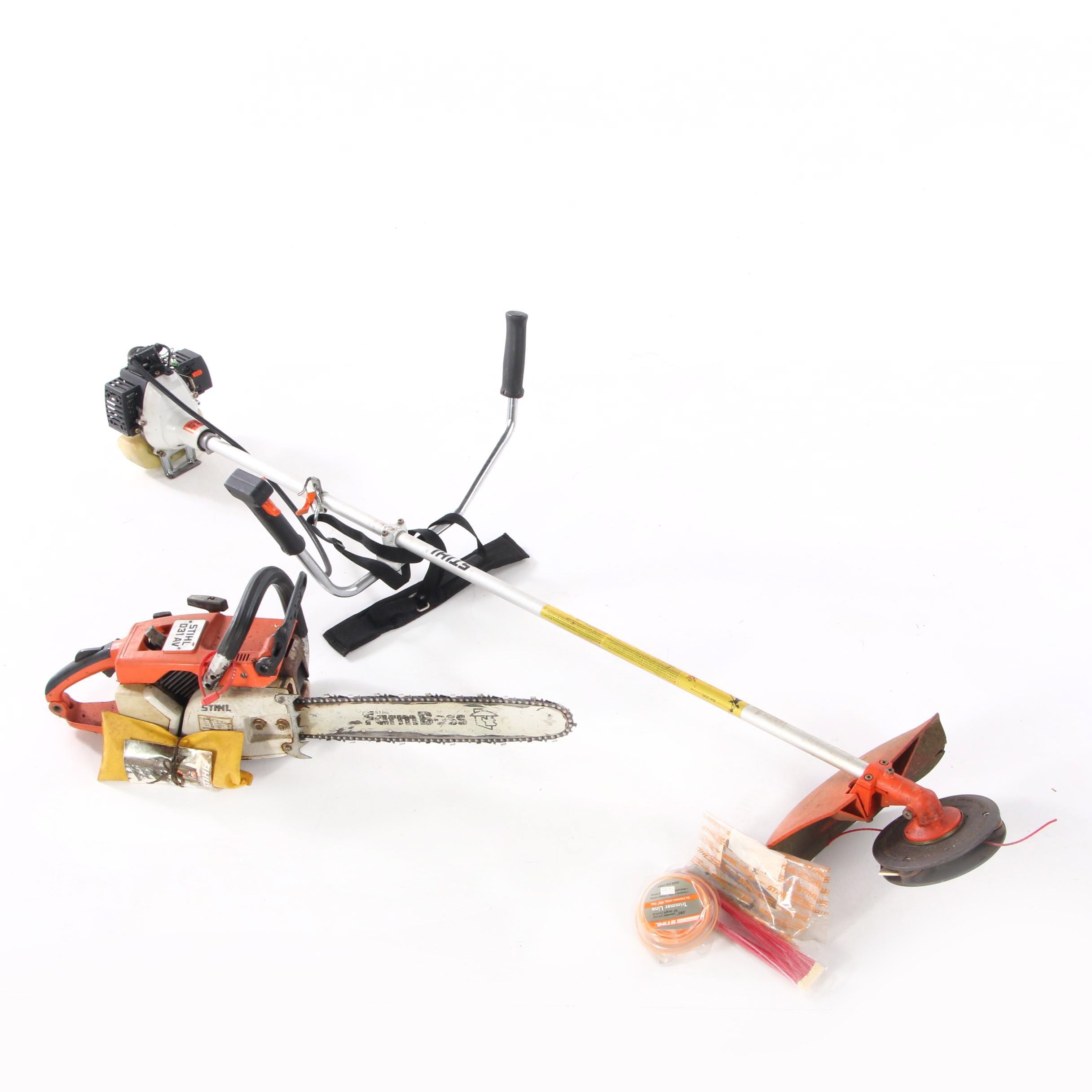 Stihl "Farm Boss" Gas Powered Chain Saw and "FS 66" Model Weed Trimmer