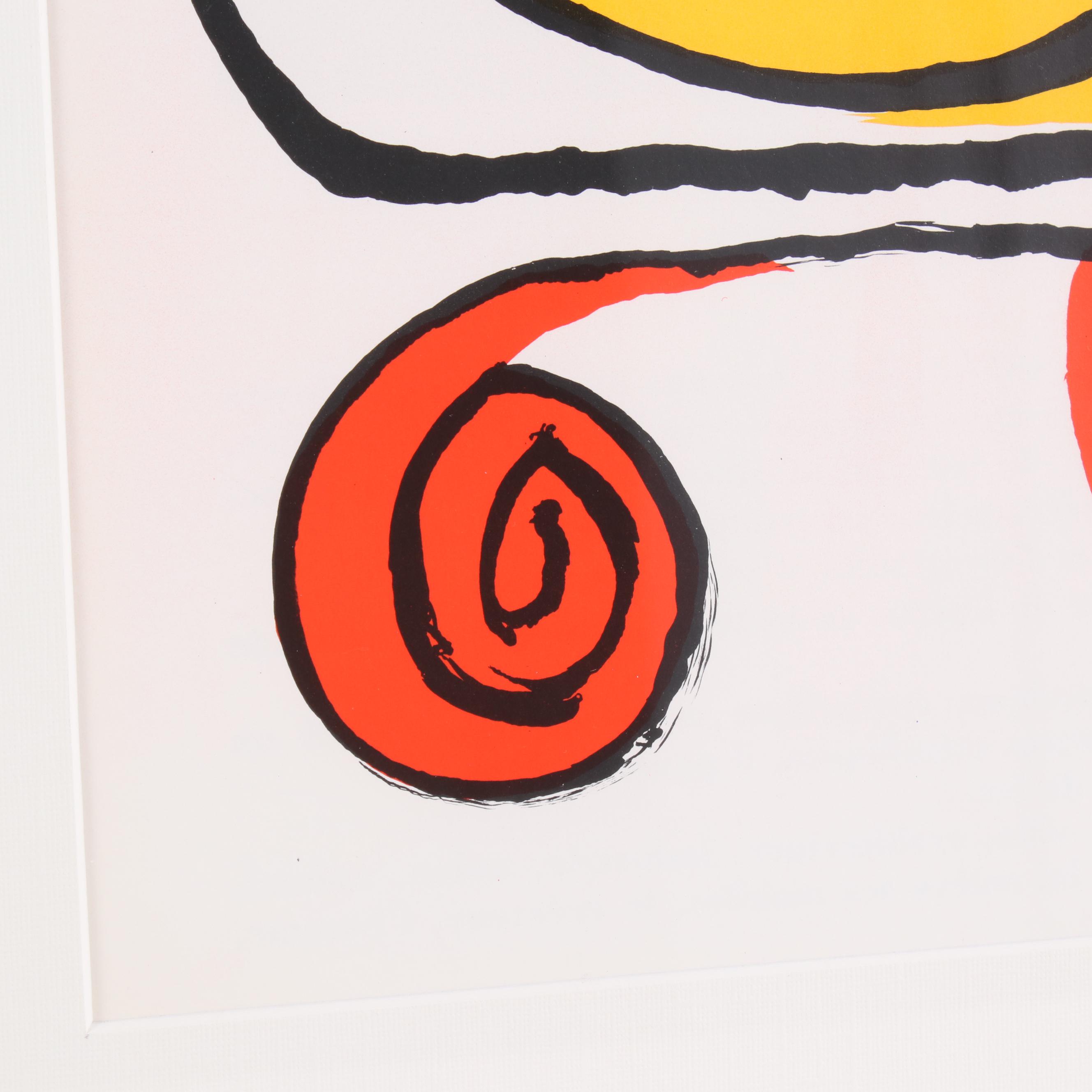 Alexander Calder Color Lithograph for "Derrière le Miroir", 1971