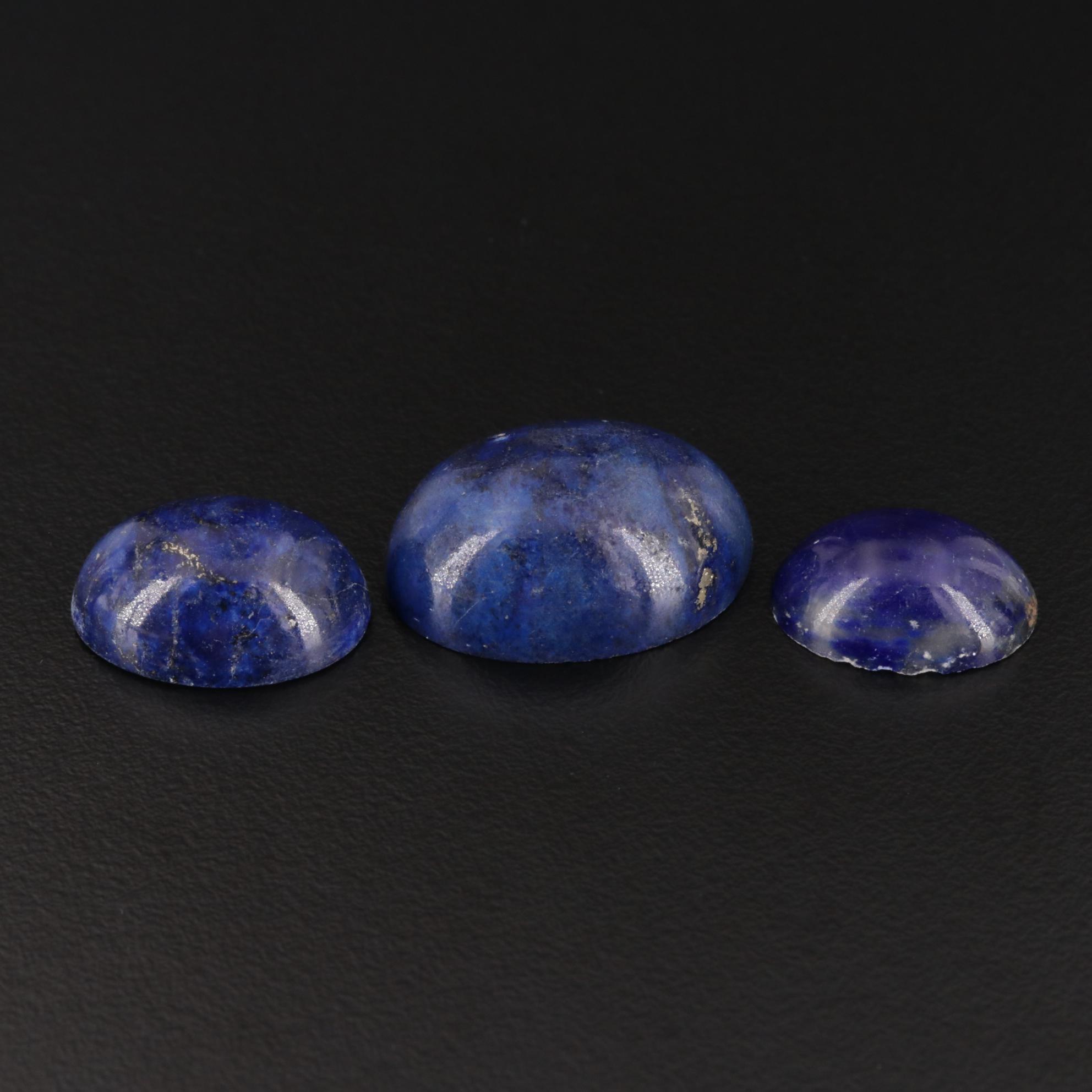 Loose 65.83 CTW Lapis Lazuli Cabochons