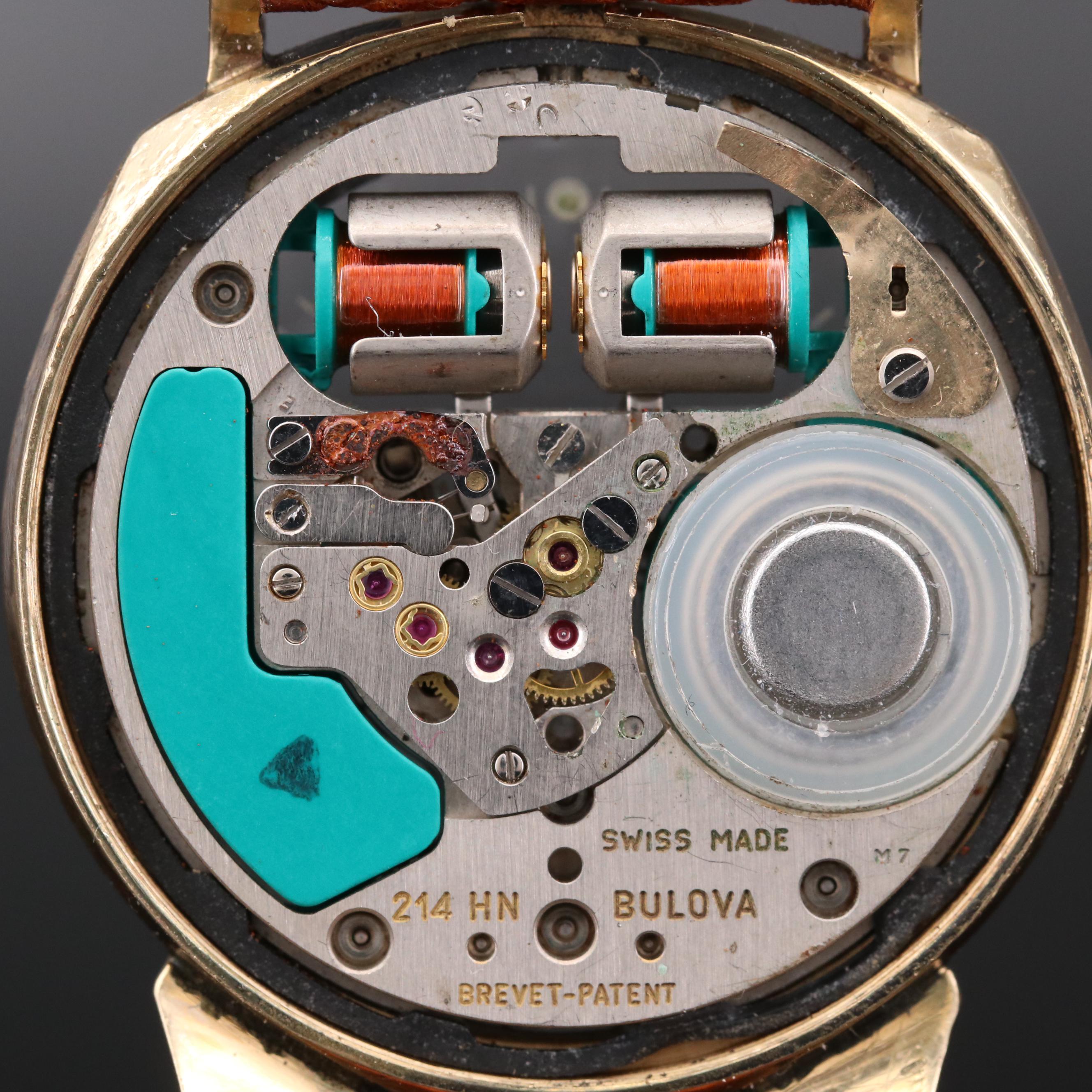 Bulova Accutron Spaceview 14K Gold Watch