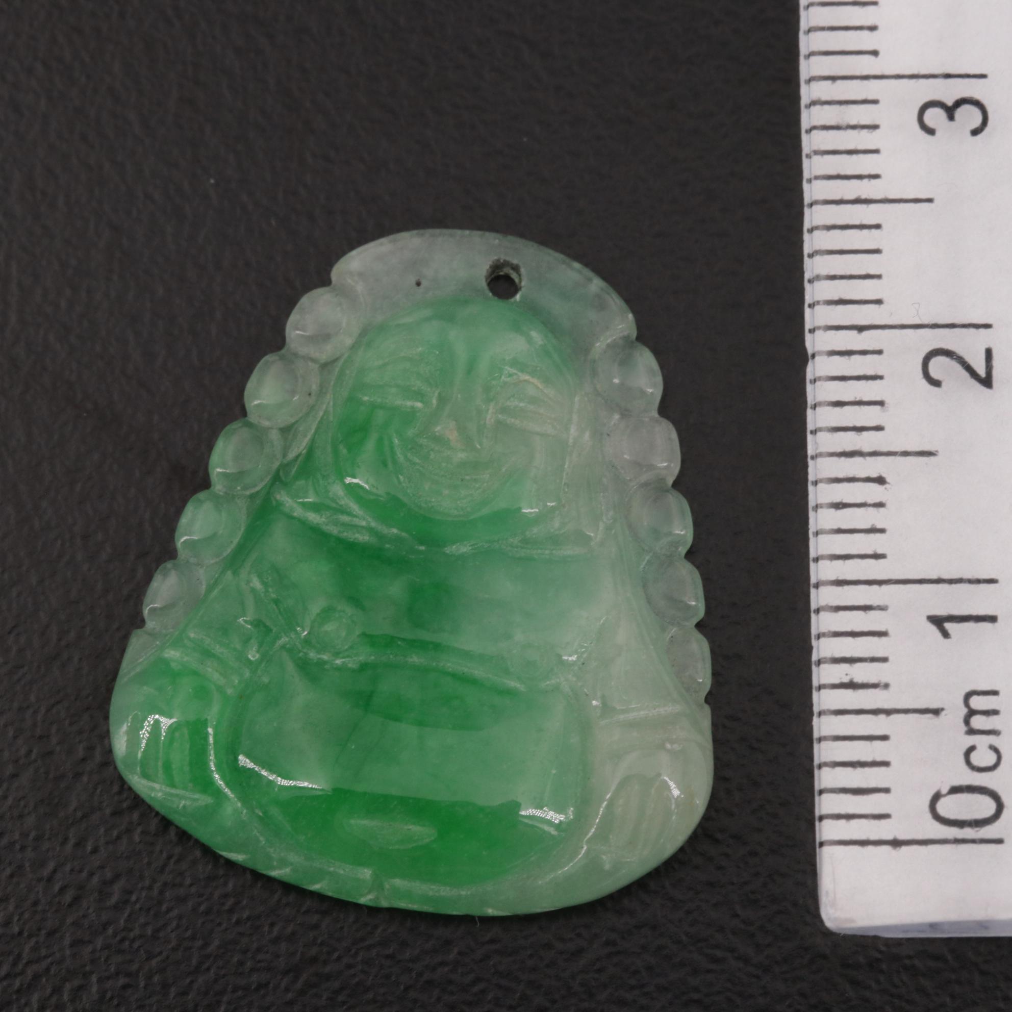 Loose 64.04 CTW Nephrite and Jadeite Carvings Including Budai
