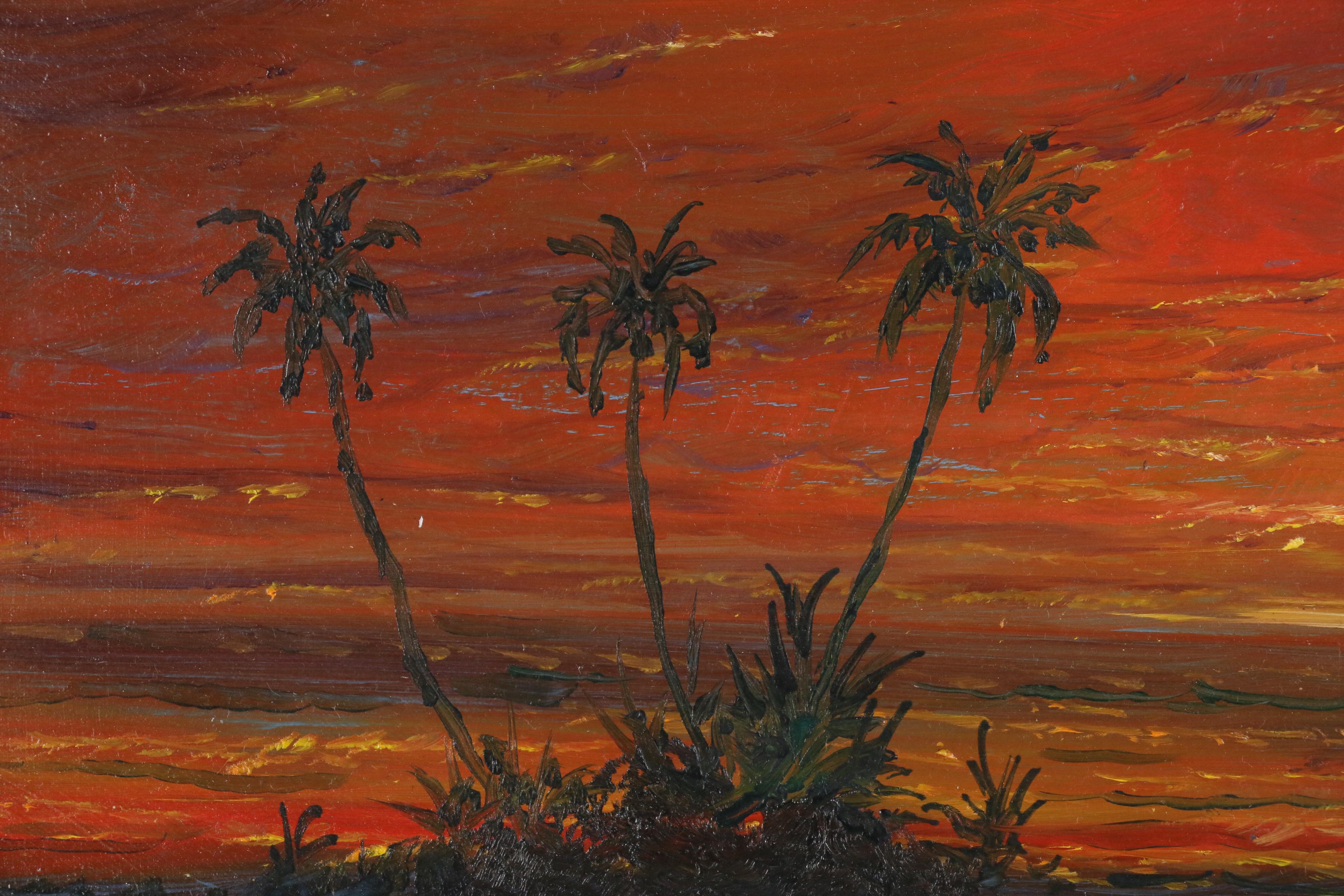 Dennis McGeary Oil Painting of Hawaiian Sunset Seascape