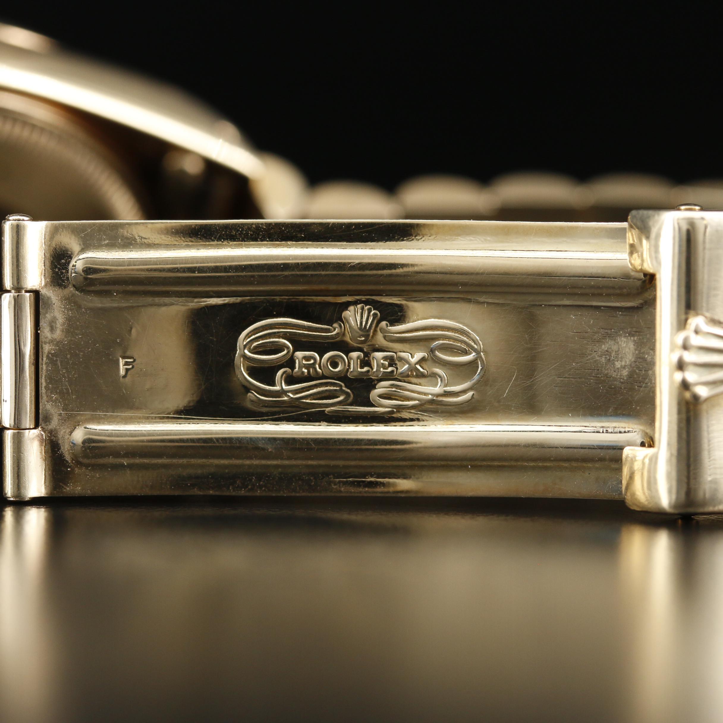 1979 Rolex Oyster Perpetual Date 14K Gold Automatic Watch