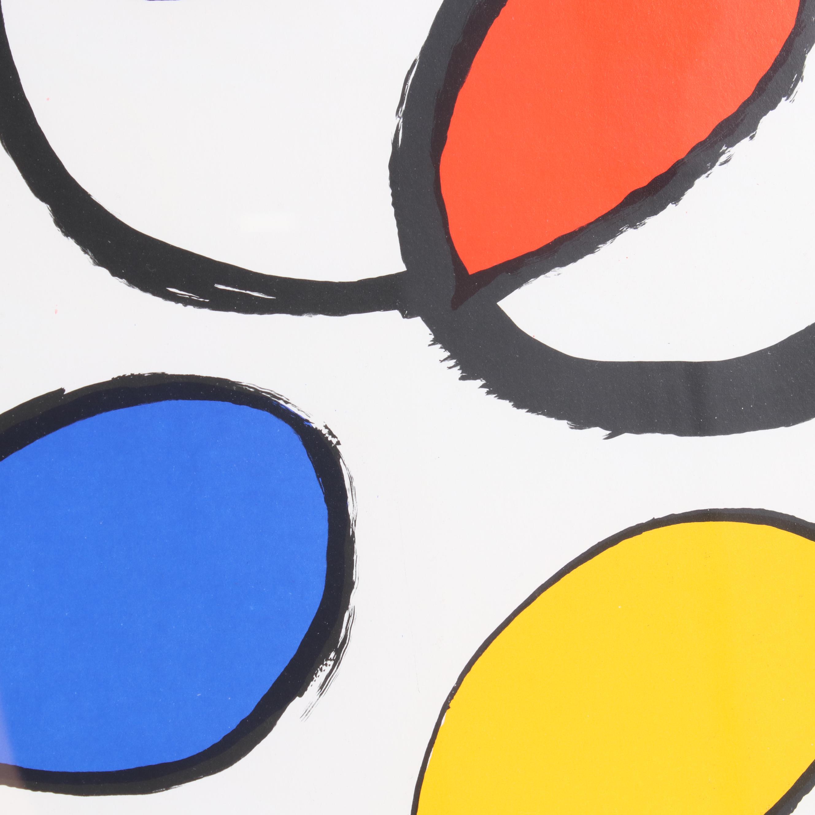 Alexander Calder Double-Page Color Lithograph for "Derrière le Miroir", 1971