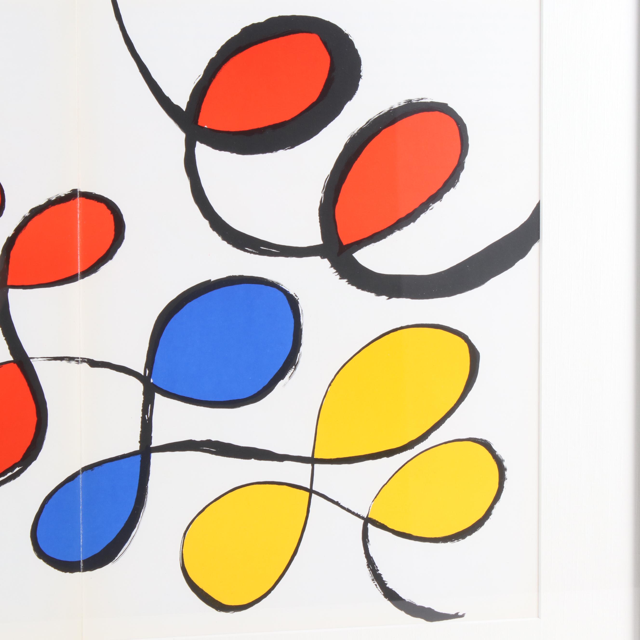 Alexander Calder Double-Page Color Lithograph for "Derrière le Miroir", 1971