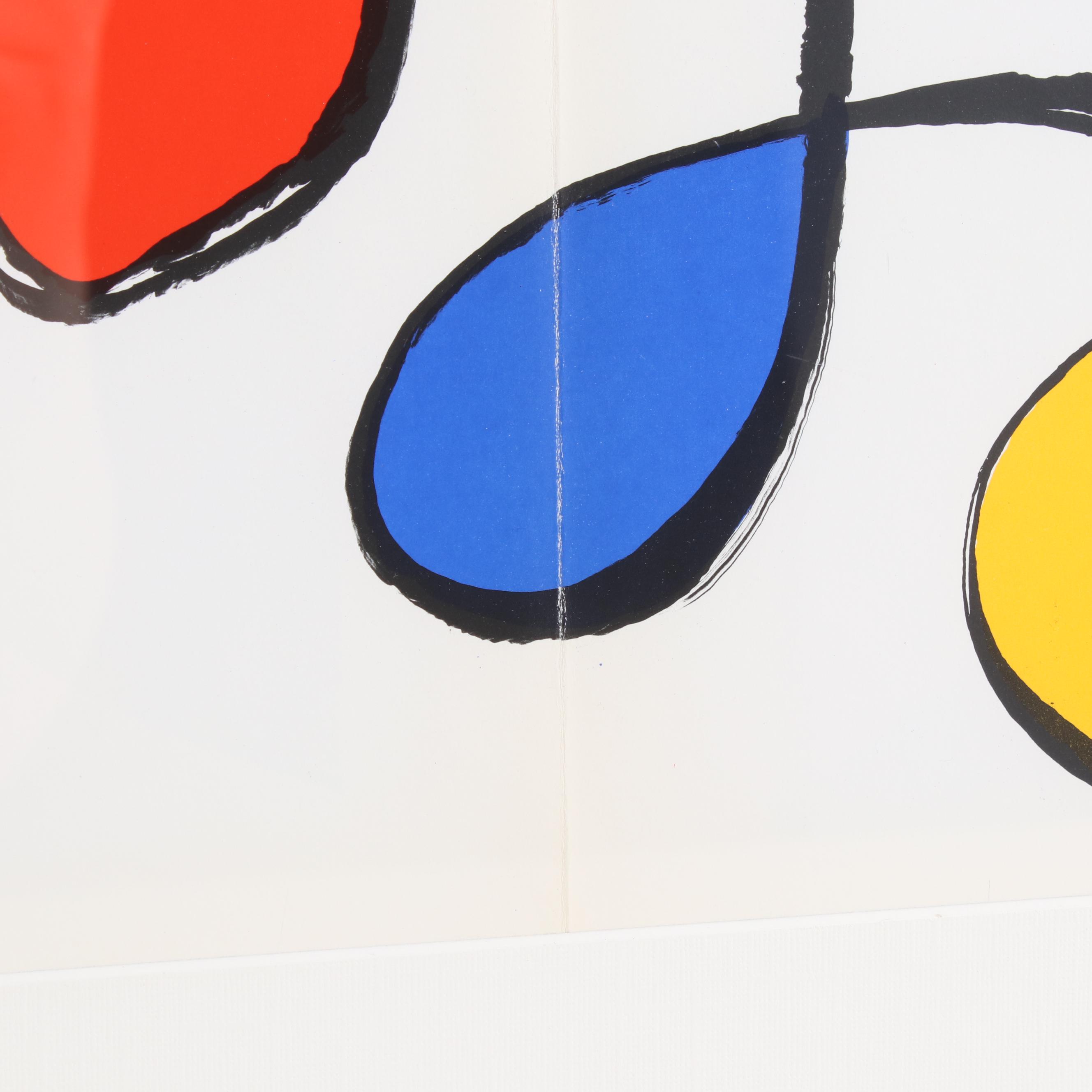 Alexander Calder Double-Page Color Lithograph for "Derrière le Miroir", 1971