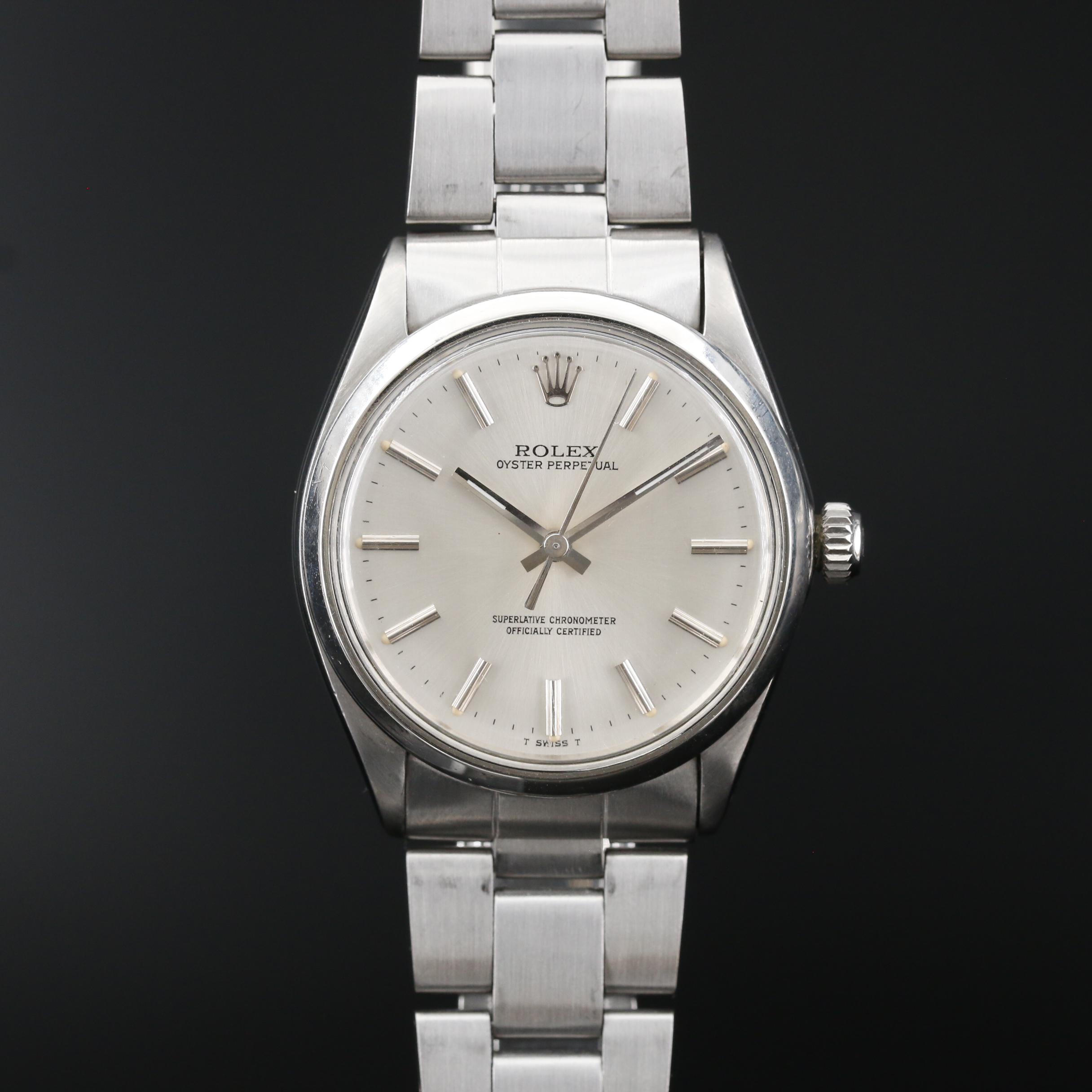 1969 Rolex Oyster Perpetual Stainless Steel Watch