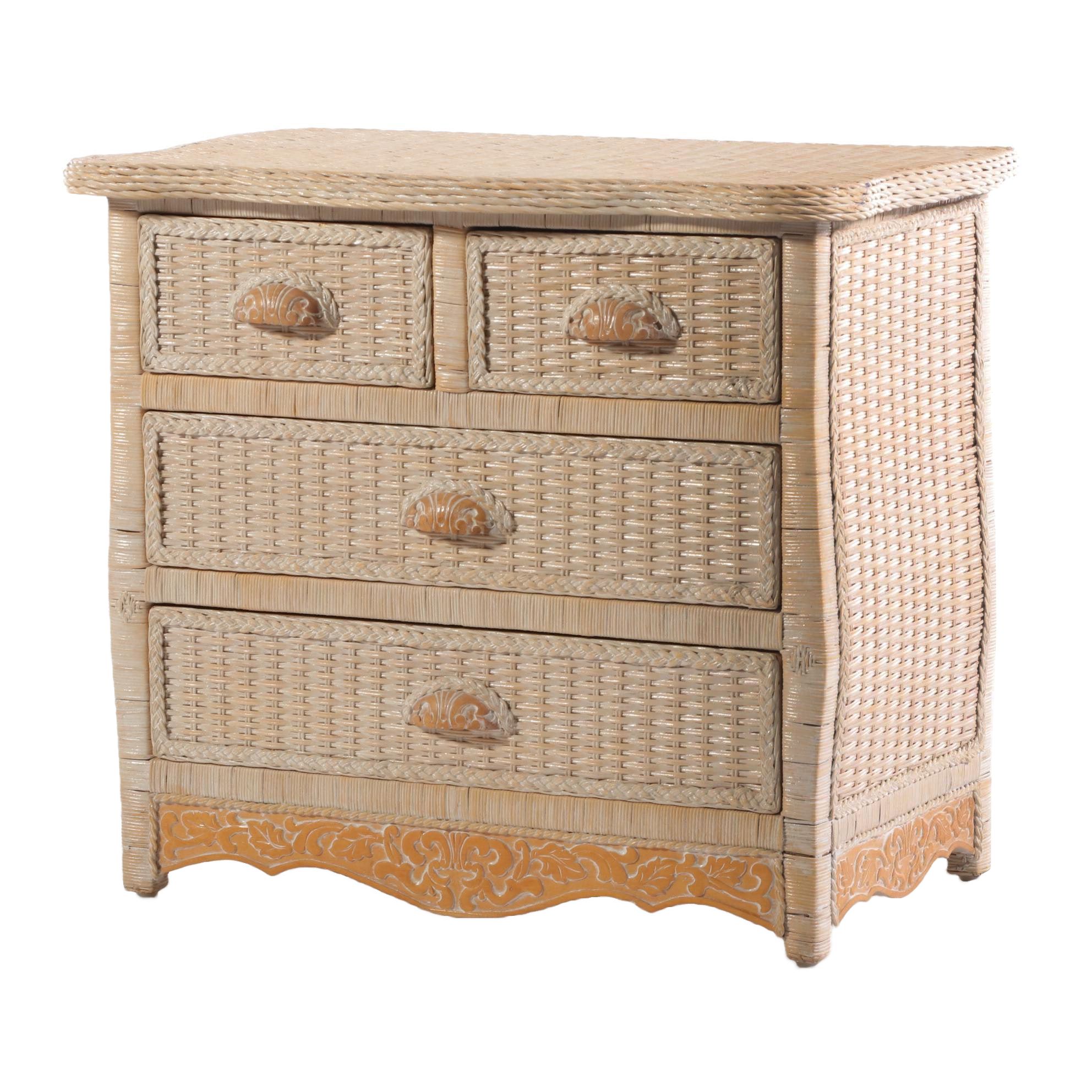 Pier 1 Imports "Jamaica" Wicker Chest of Drawers EBTH