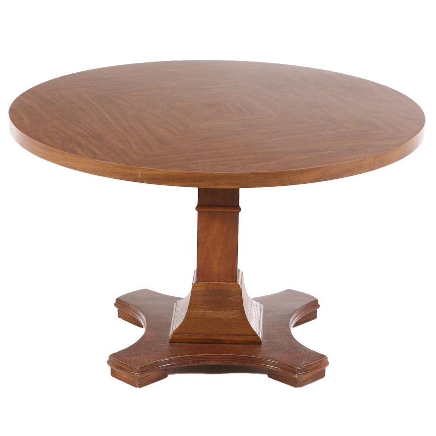 Round Pedestal Dining Table, Mid to Late 20th Century