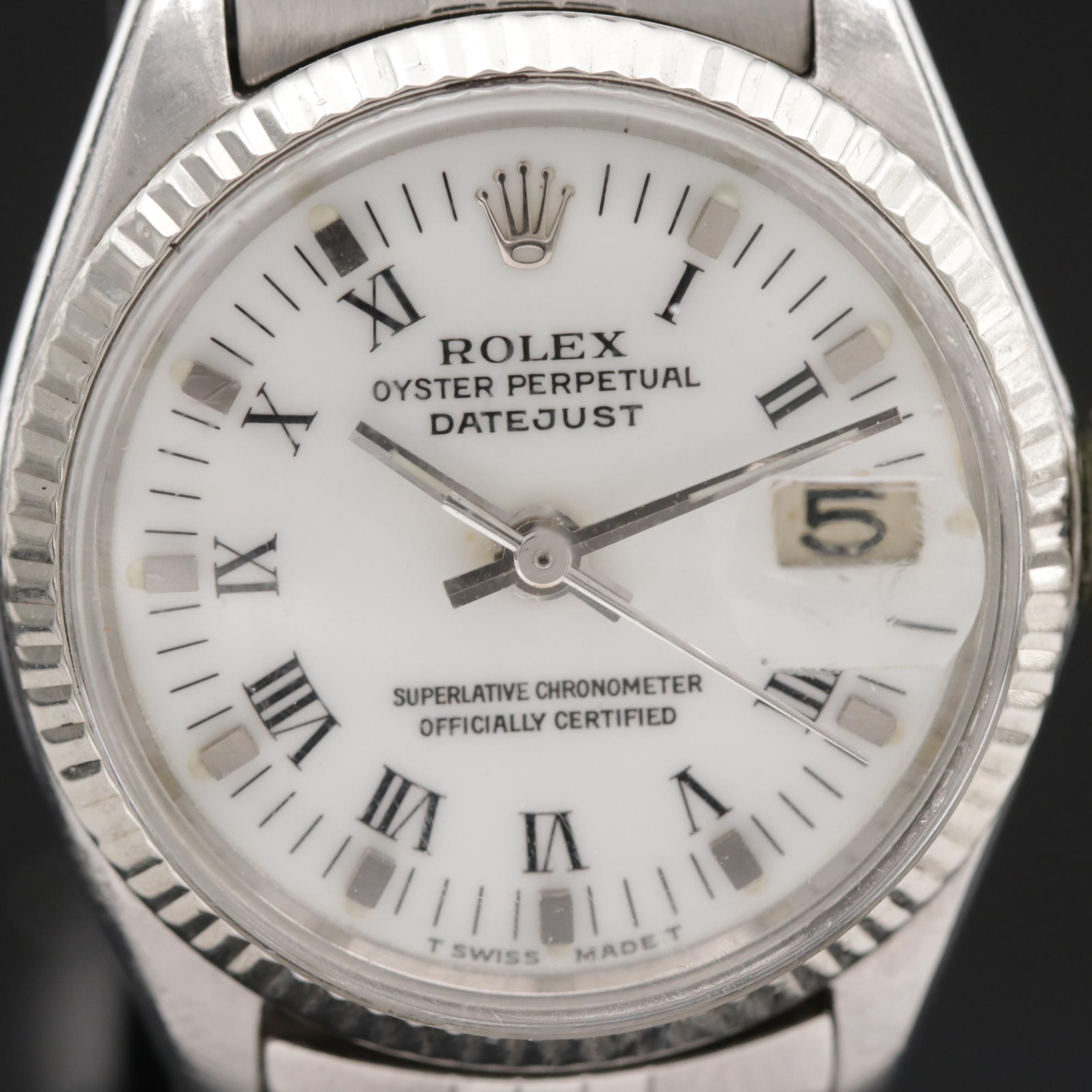 1965 Rolex Datejust 14K Gold and Stainless Steel Automatic Watch