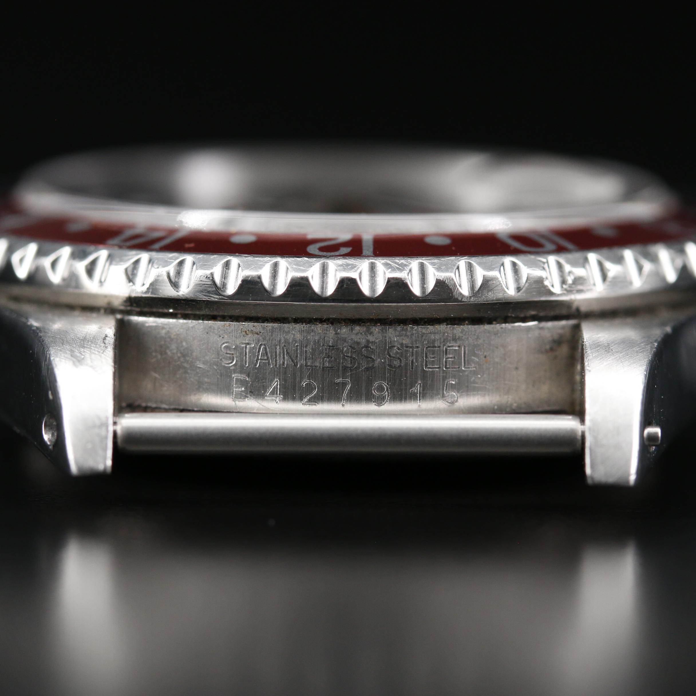 Rolex GMT - Master "Pepsi" Bezel Stainless Steel Automatic Watch, Vintage