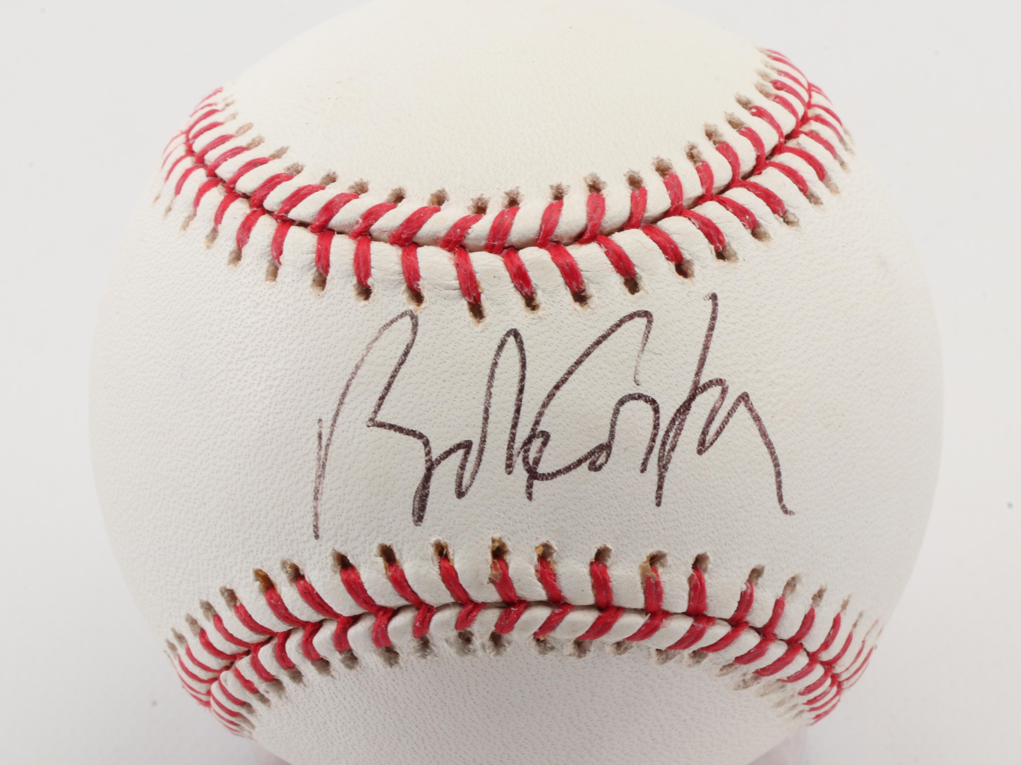 Bob Costas and Chris Berman Signed Major League Baseballs  COAs