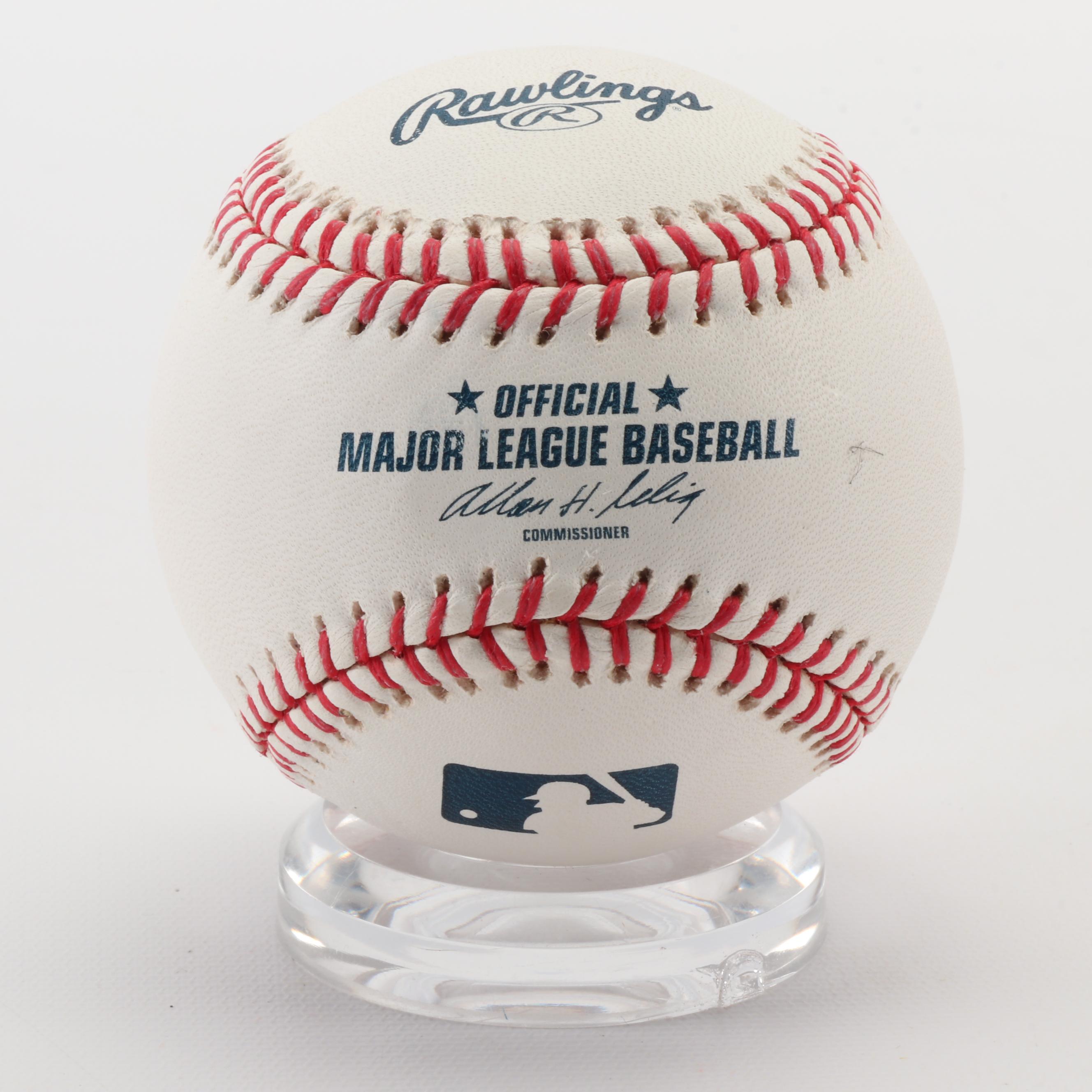 Bob Costas and Chris Berman Signed Major League Baseballs  COAs