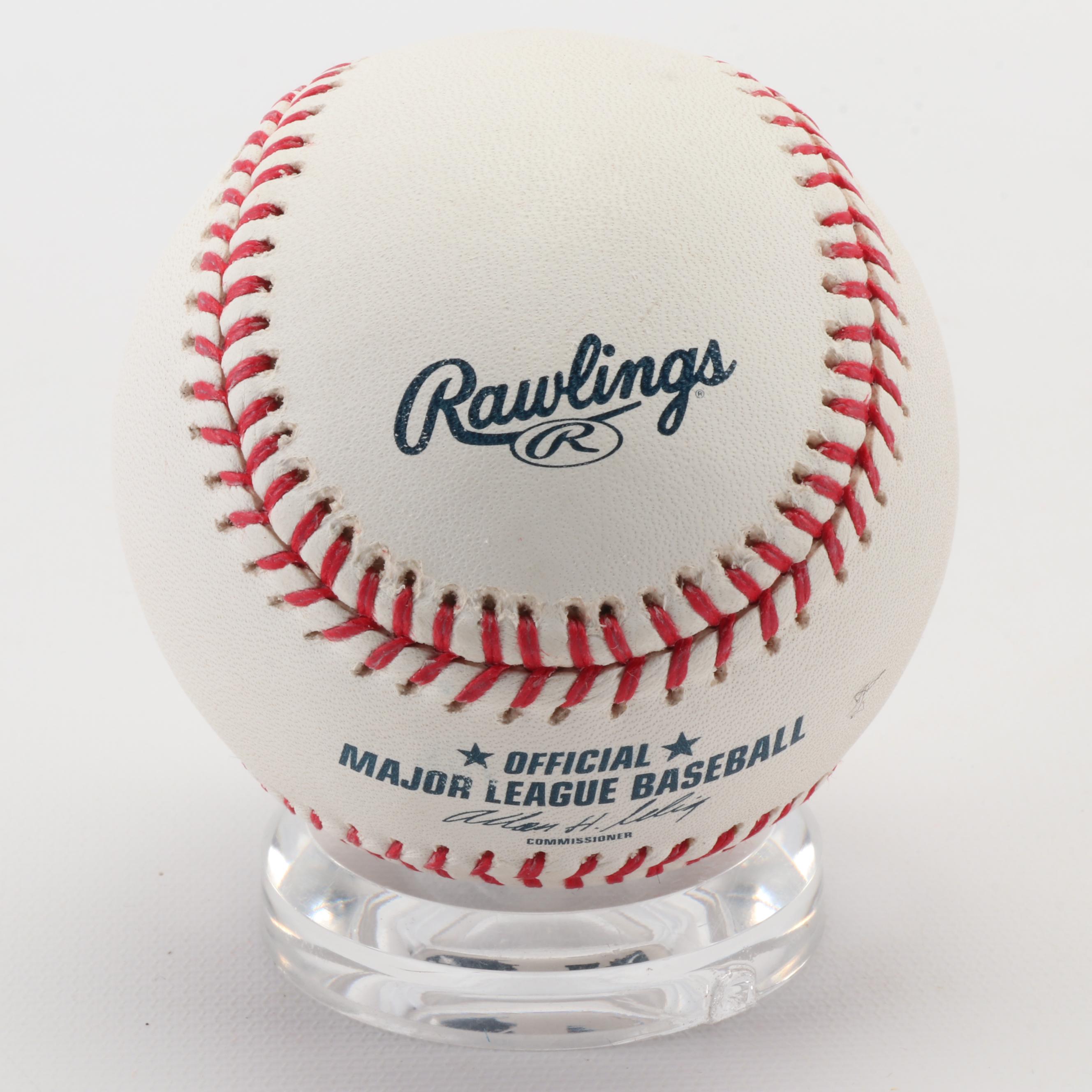 Bob Costas and Chris Berman Signed Major League Baseballs  COAs