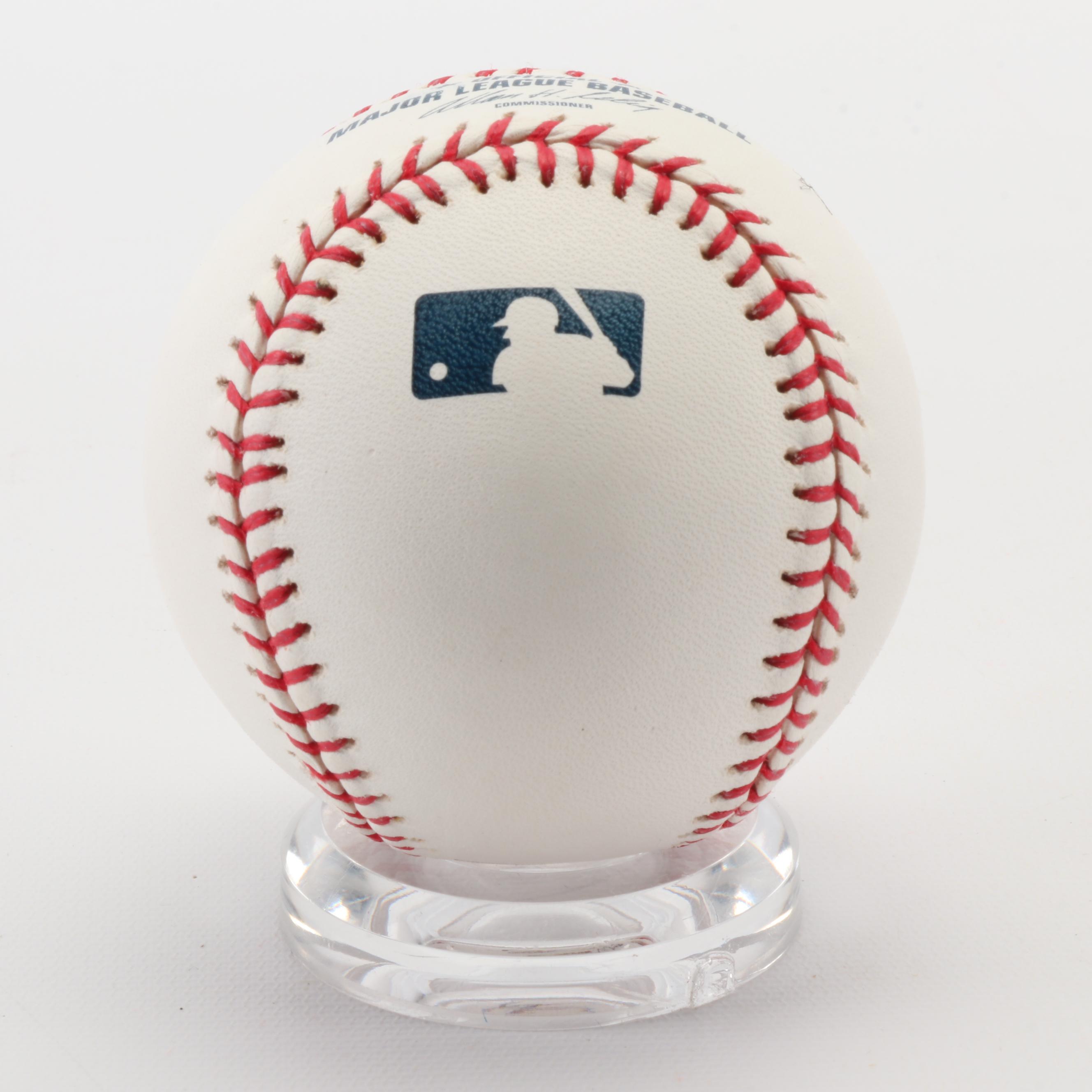 Bob Costas and Chris Berman Signed Major League Baseballs  COAs