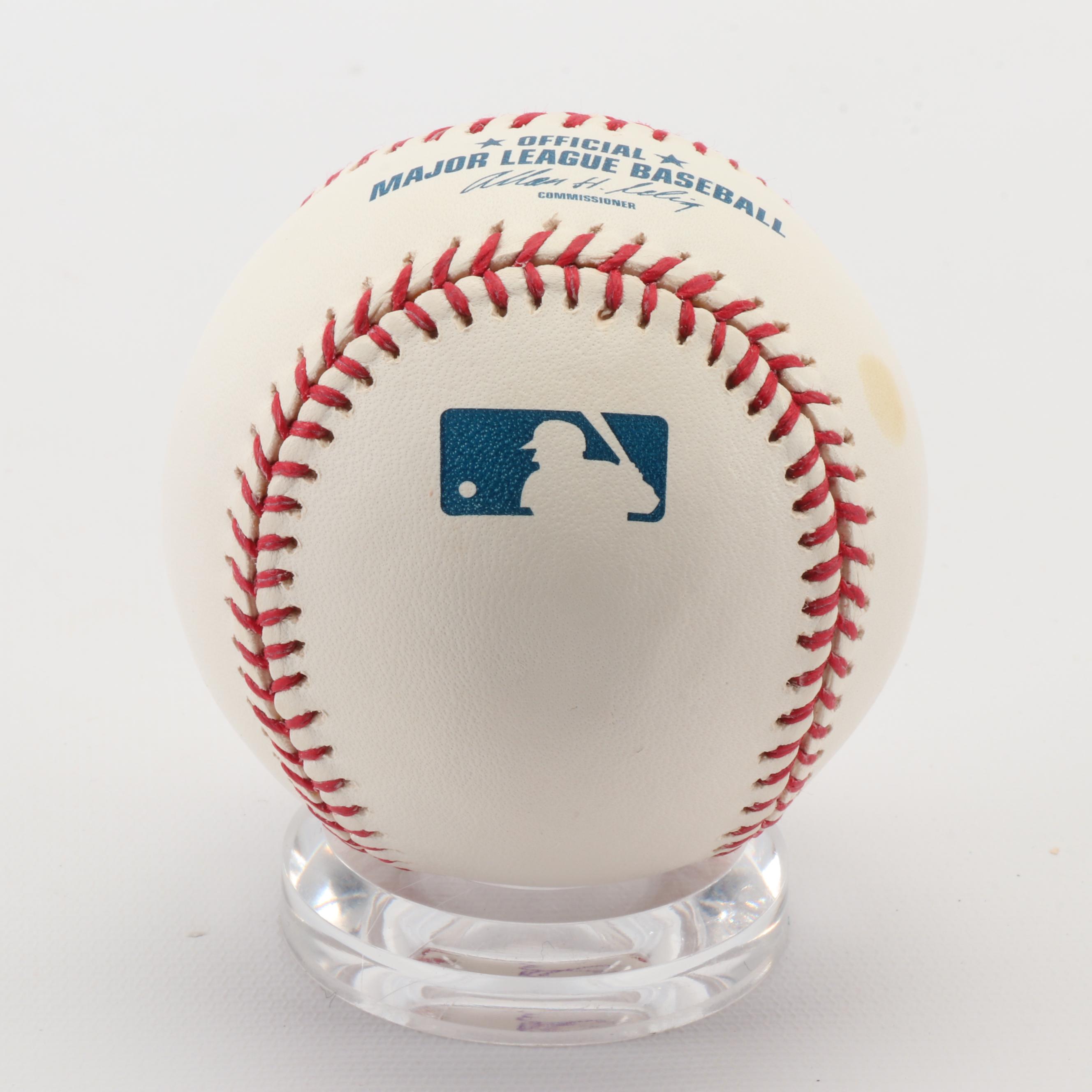 Bob Costas and Chris Berman Signed Major League Baseballs  COAs