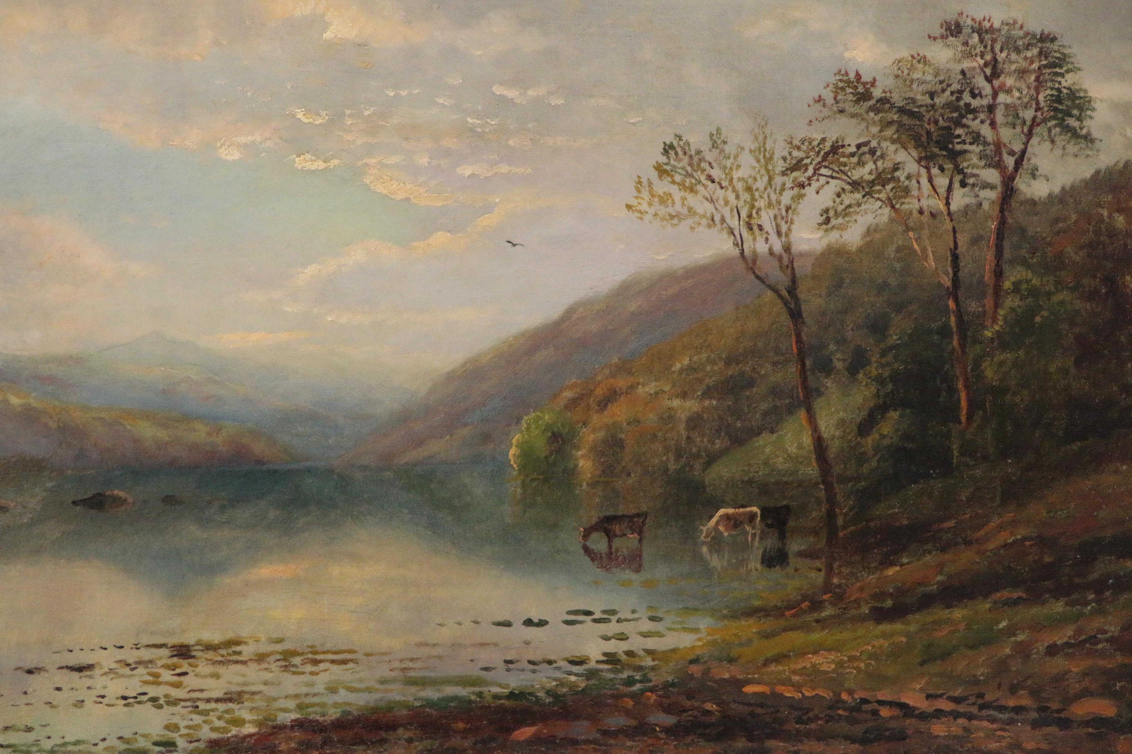 Edmund Darch Lewis American Landscape Oil Painting, 1872