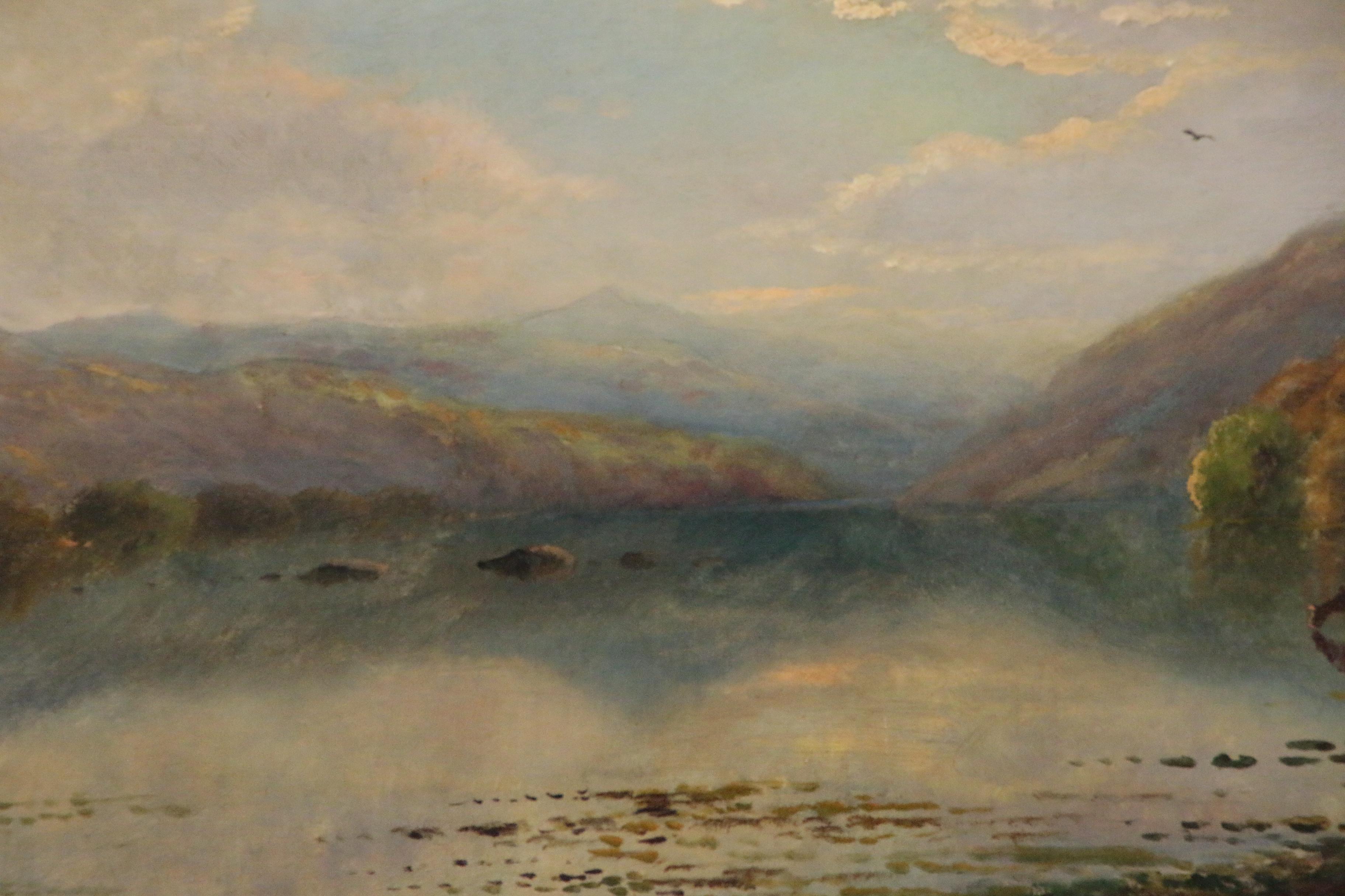 Edmund Darch Lewis American Landscape Oil Painting, 1872