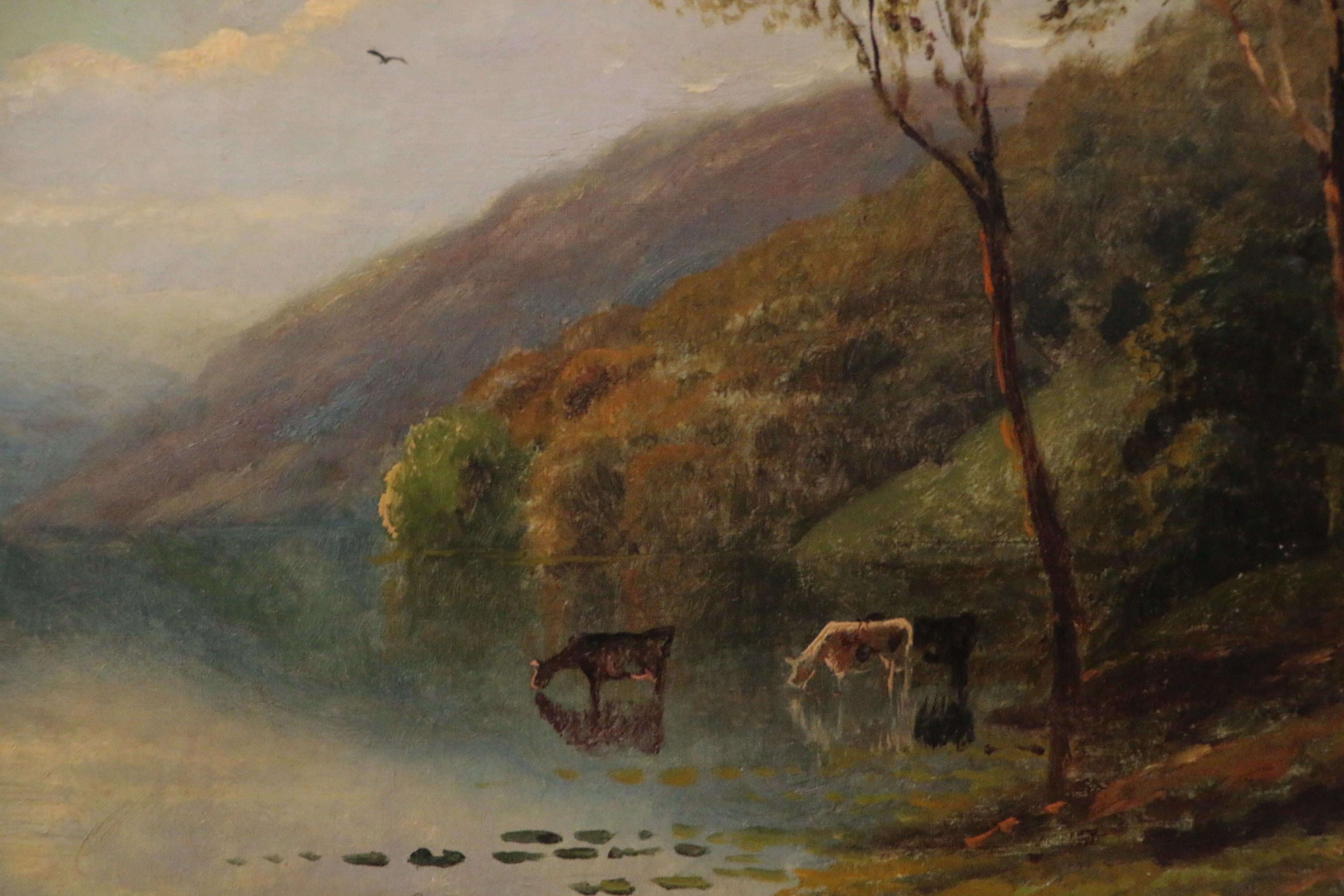 Edmund Darch Lewis American Landscape Oil Painting, 1872