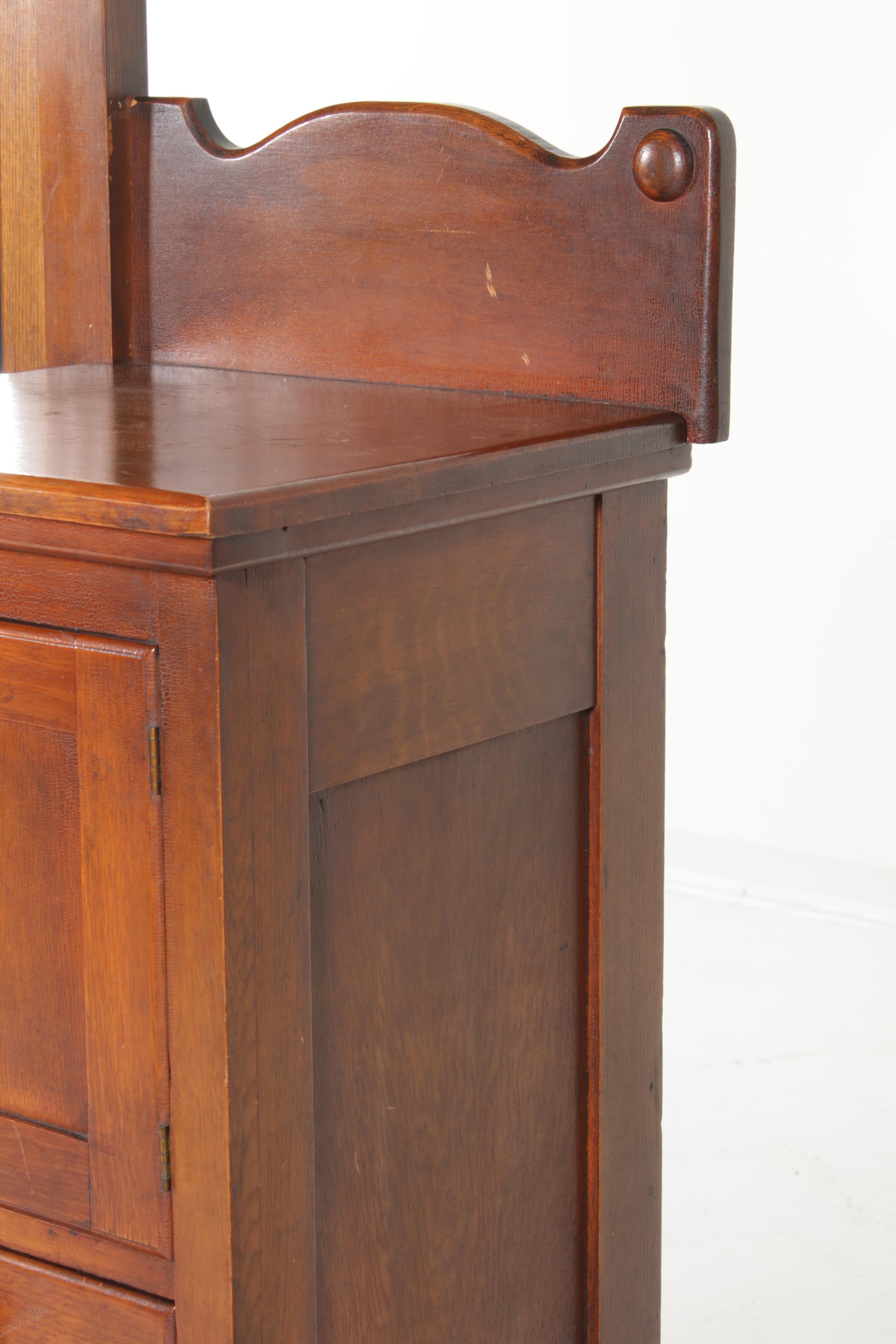 Late Victorian Hardwood Gentleman's Dresser, Late 19th/Early 20th Century