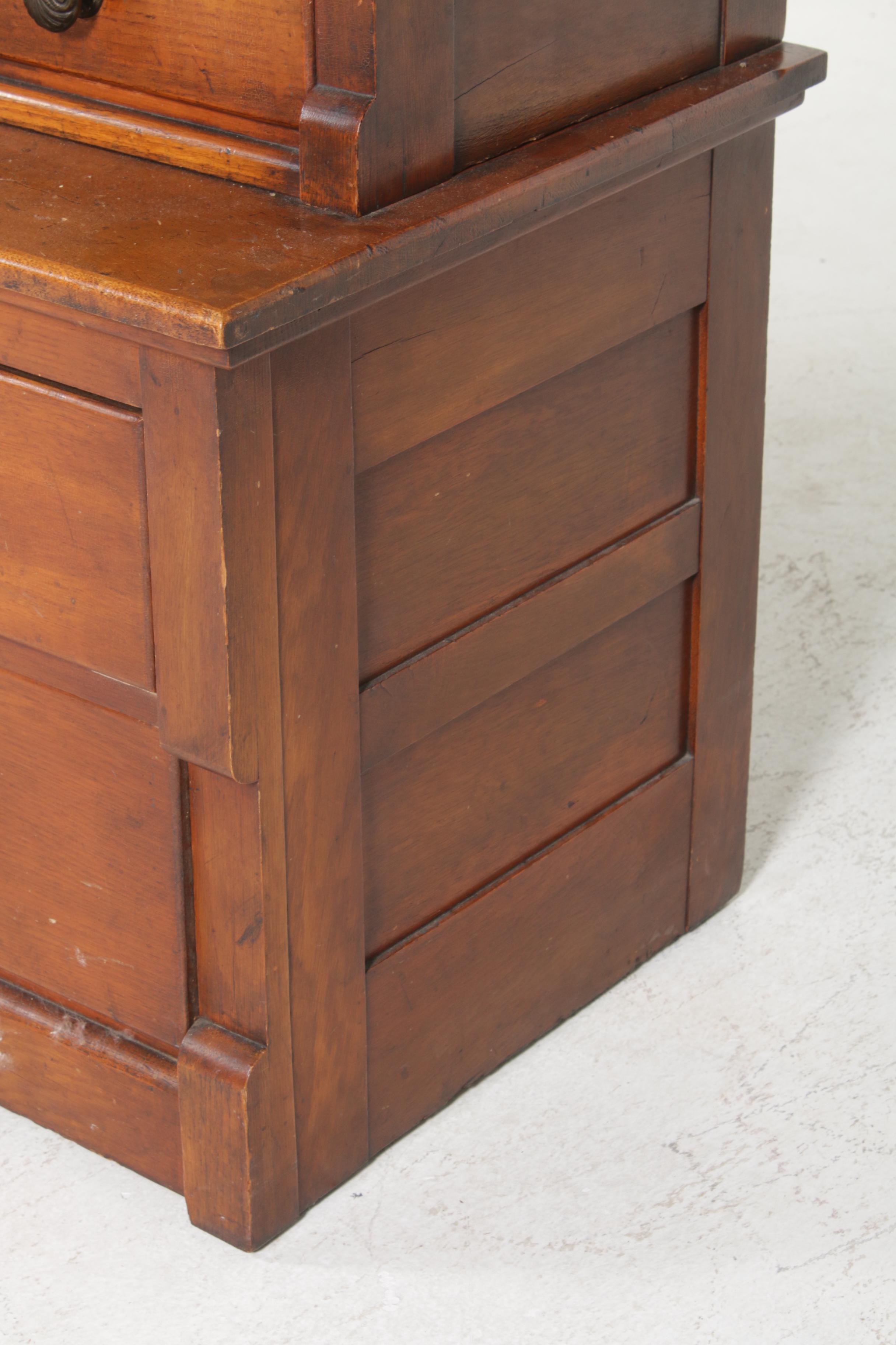 Late Victorian Hardwood Gentleman's Dresser, Late 19th/Early 20th Century