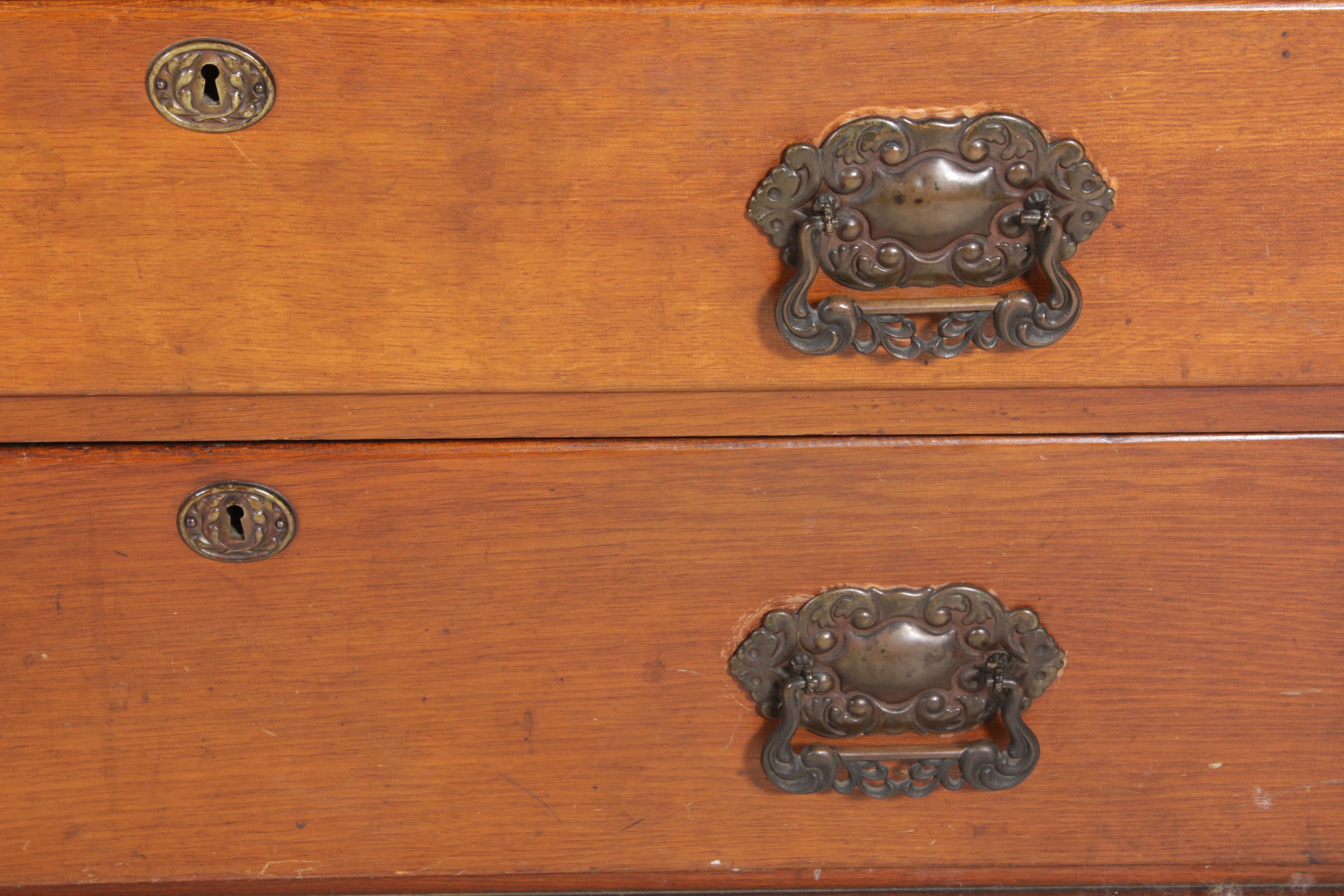 Late Victorian Hardwood Gentleman's Dresser, Late 19th/Early 20th Century