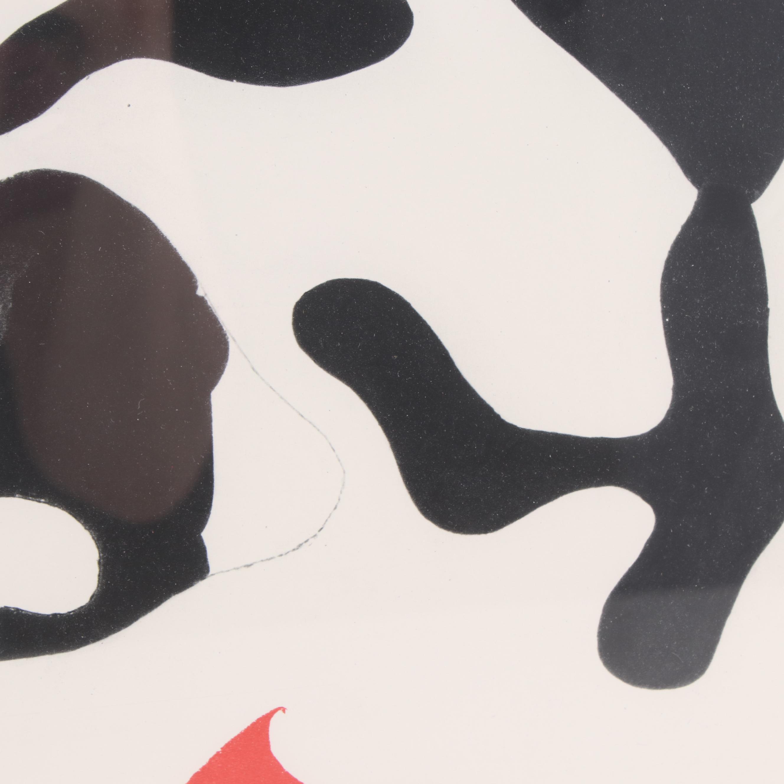 Heliogravure After Jean Arp "Constellation Noire et Rouge"