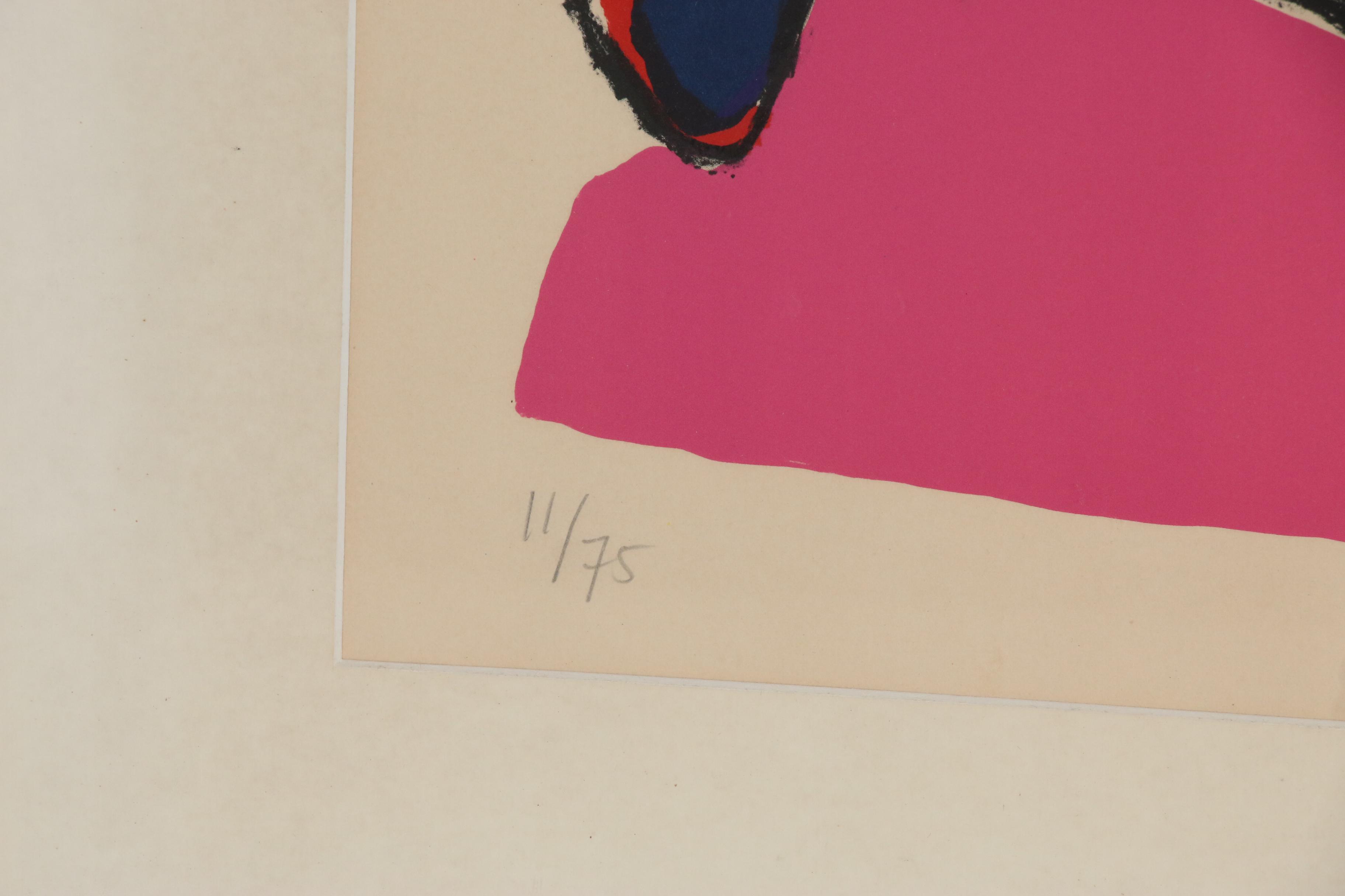 Karel Appel Abstract Figural Lithograph