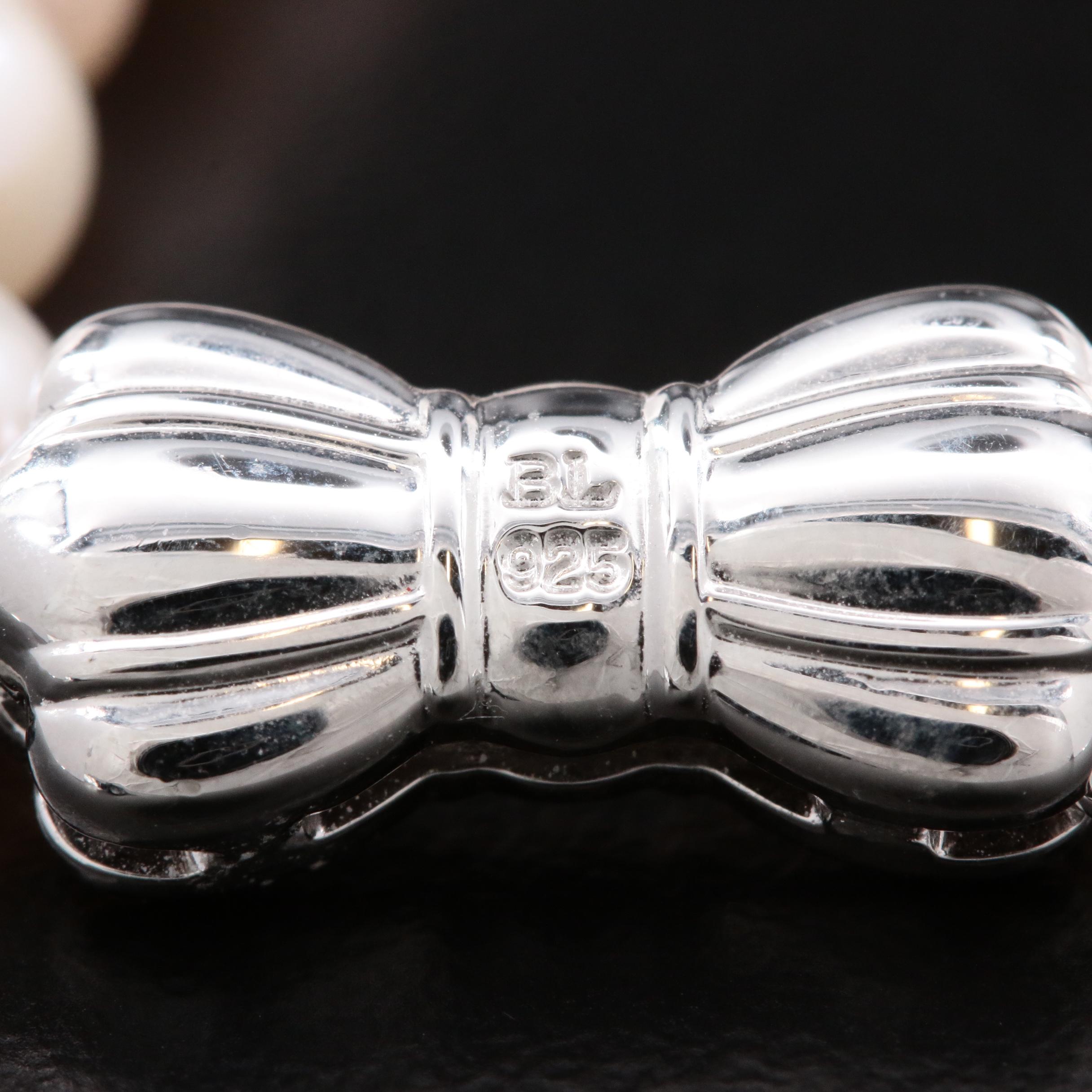 Sea Magic By Mikimoto Pearl Sterling Bracelet and 14K Pearl Stud Earrings