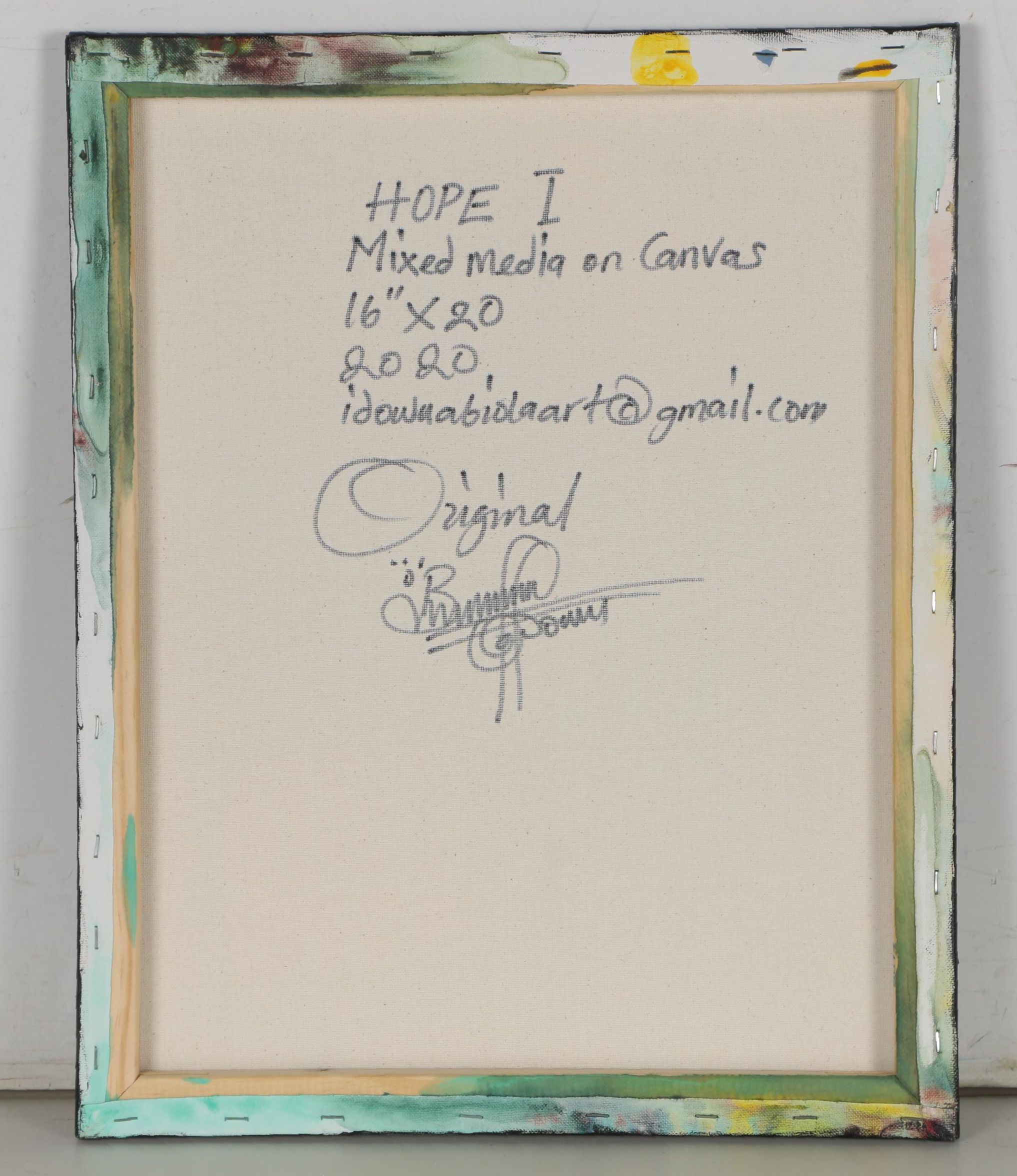 Abiola Idowu Mixed Media Painting "HOPE I"