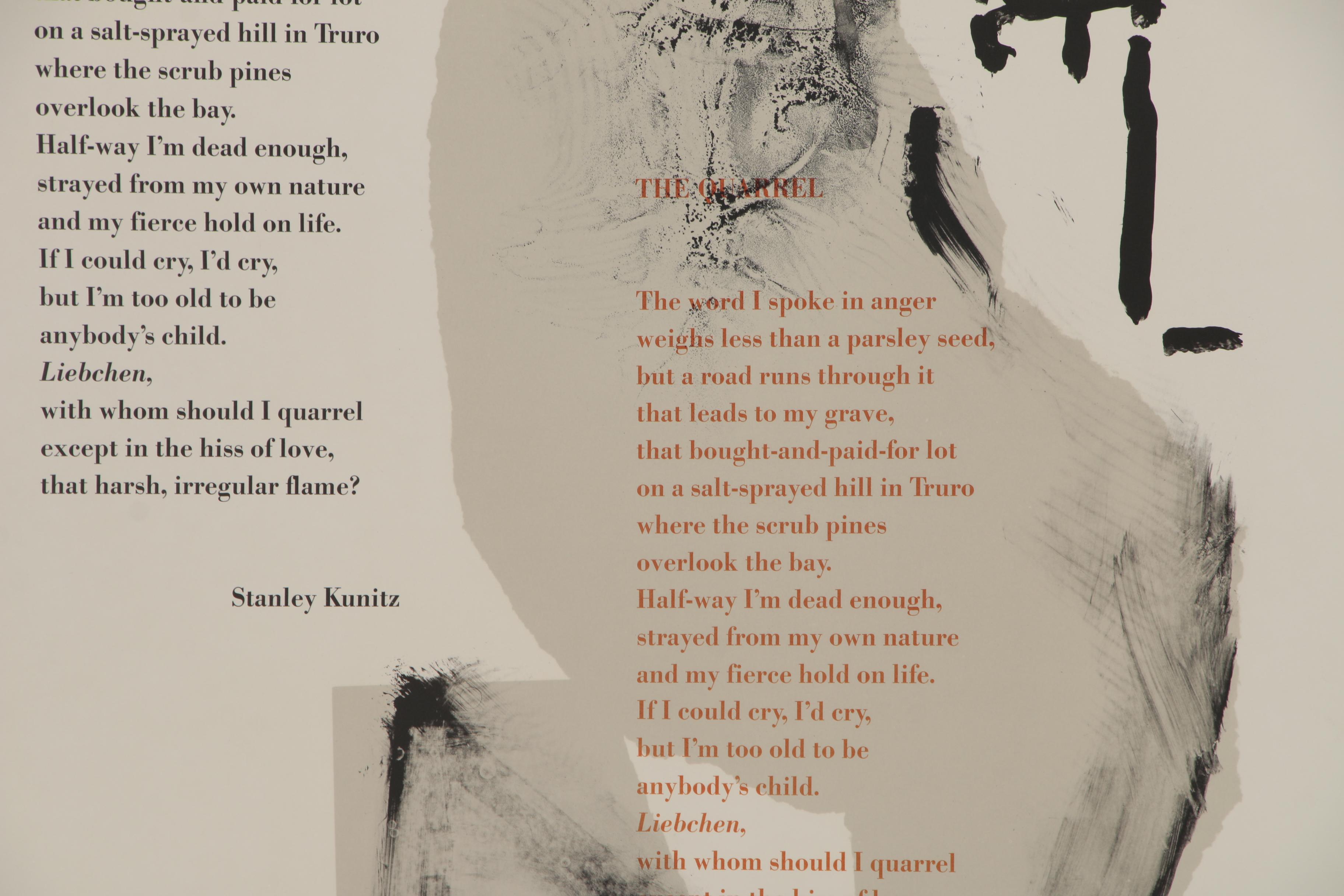 Robert Motherwell Lithograph "The Quarrel"