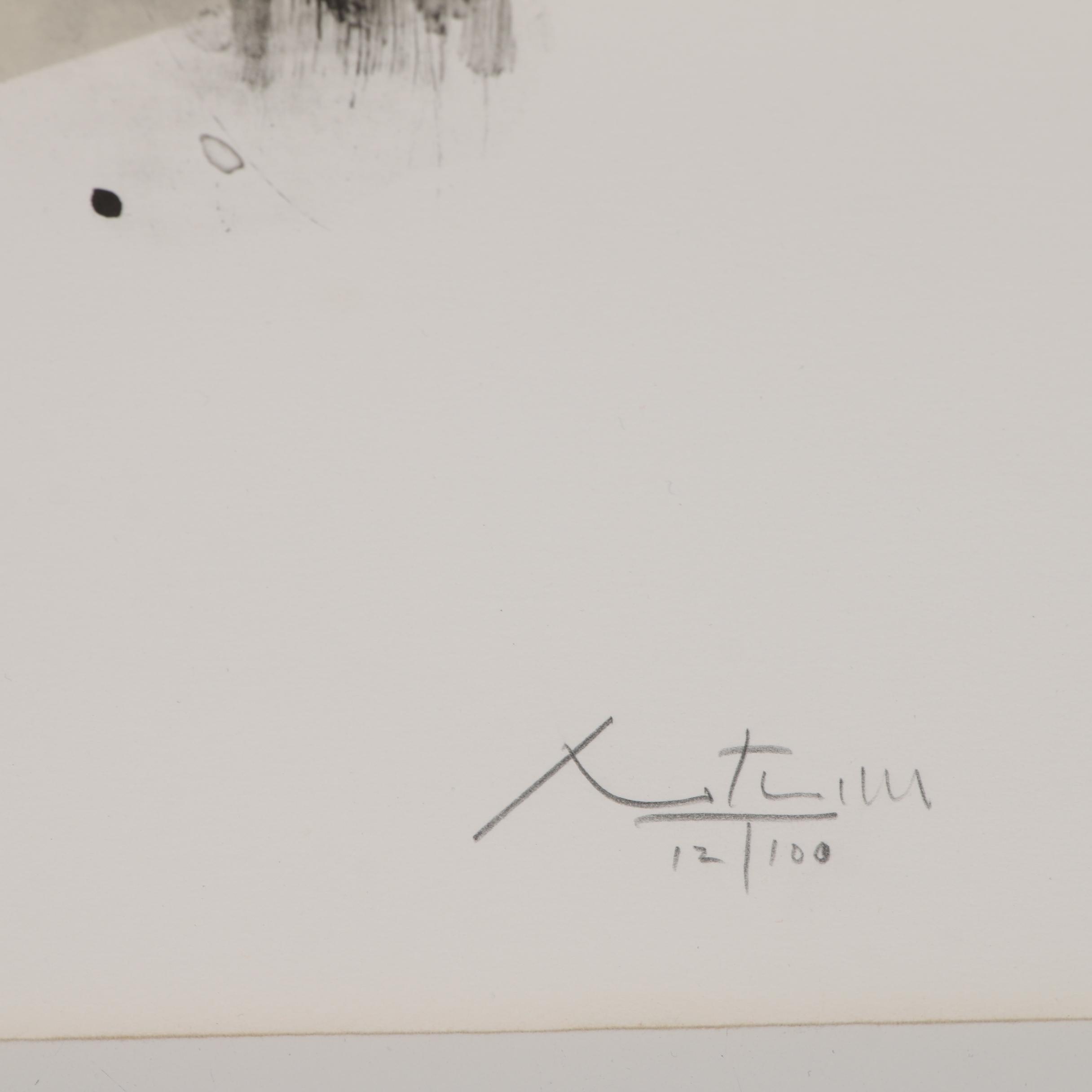 Robert Motherwell Lithograph "The Quarrel"