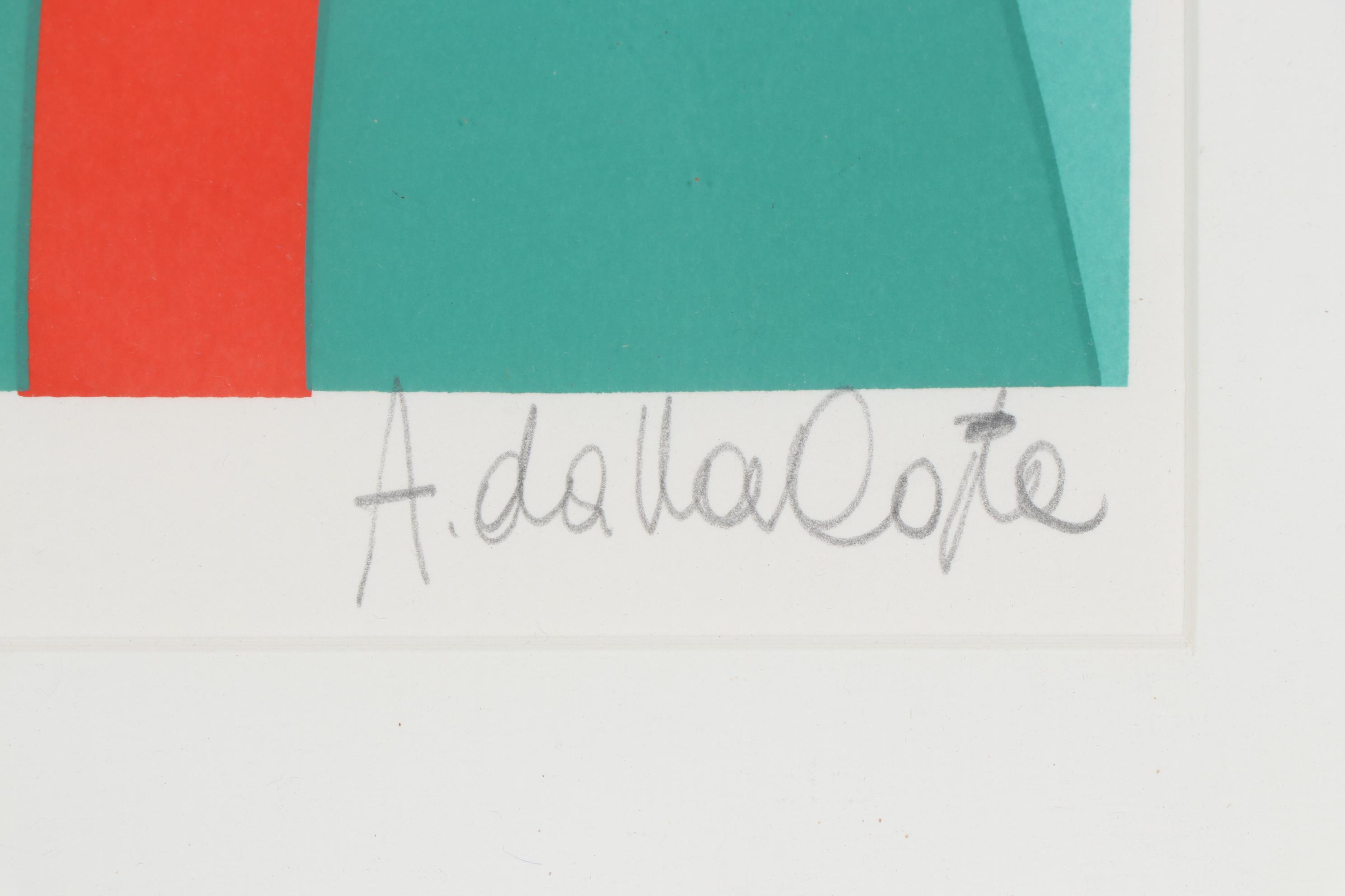 Amleto dallo Costa Semi-Nude Female Portrait Serigraph, c. 1980