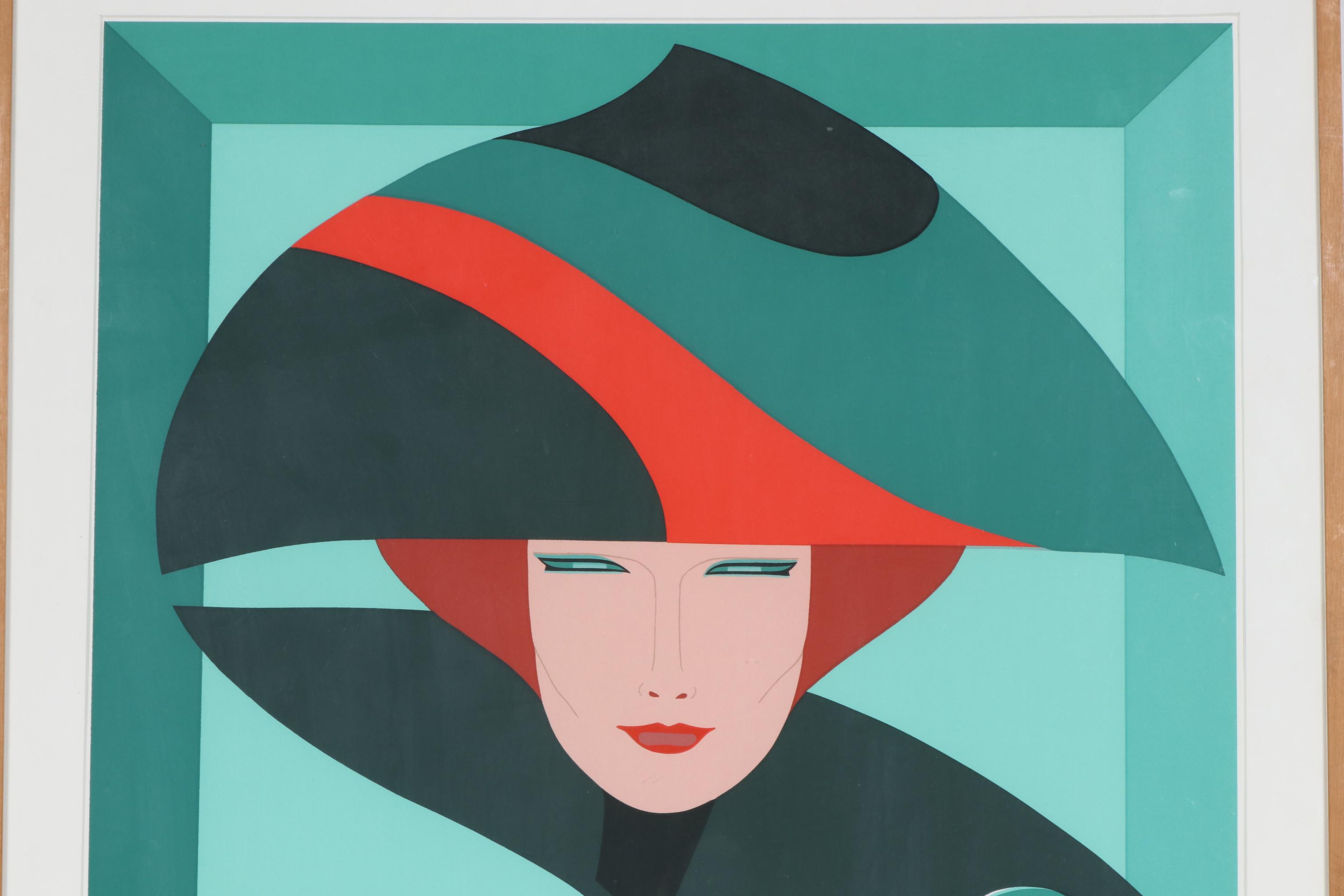 Amleto dallo Costa Semi-Nude Female Portrait Serigraph, c. 1980