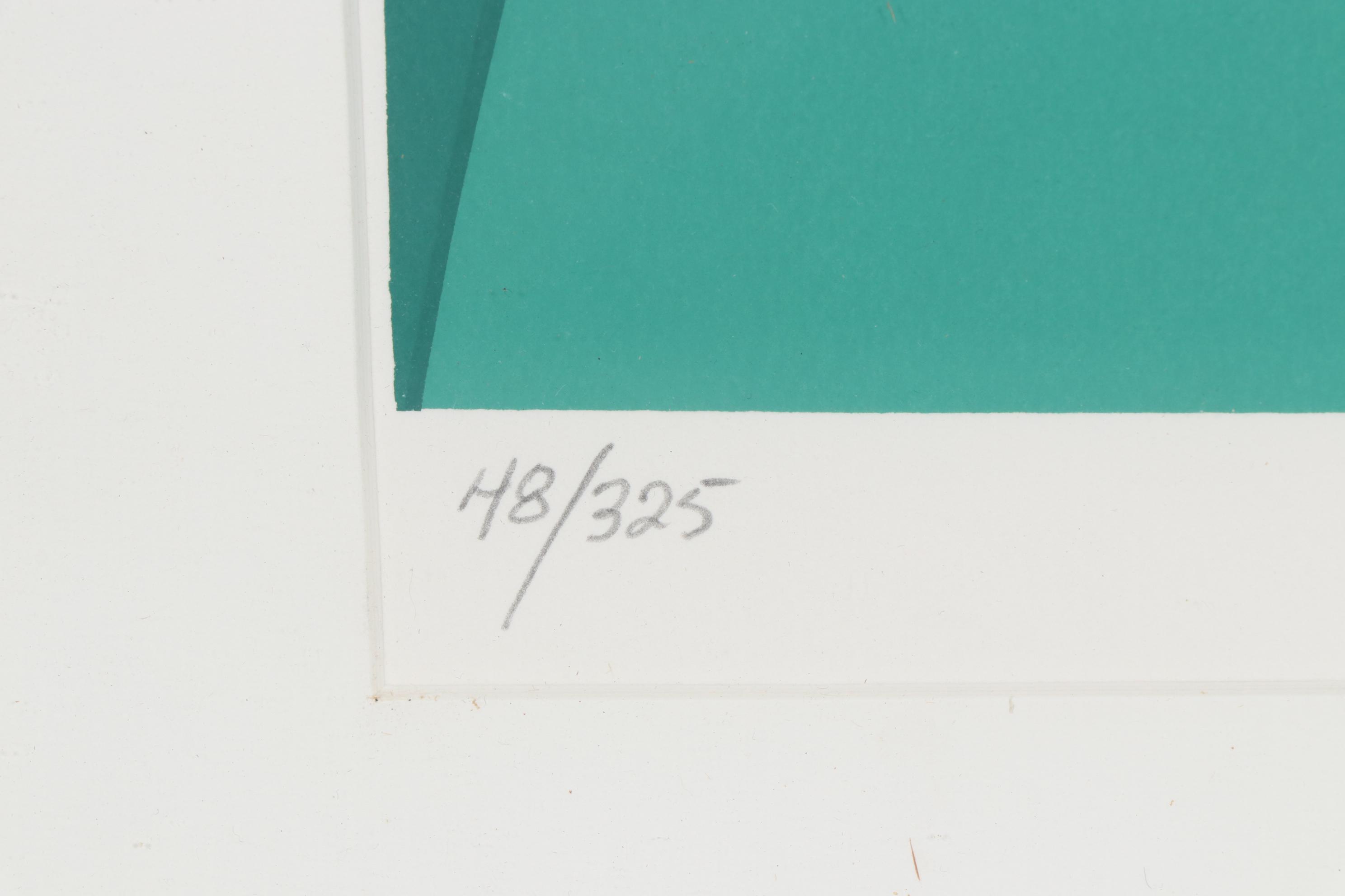 Amleto dallo Costa Semi-Nude Female Portrait Serigraph, c. 1980