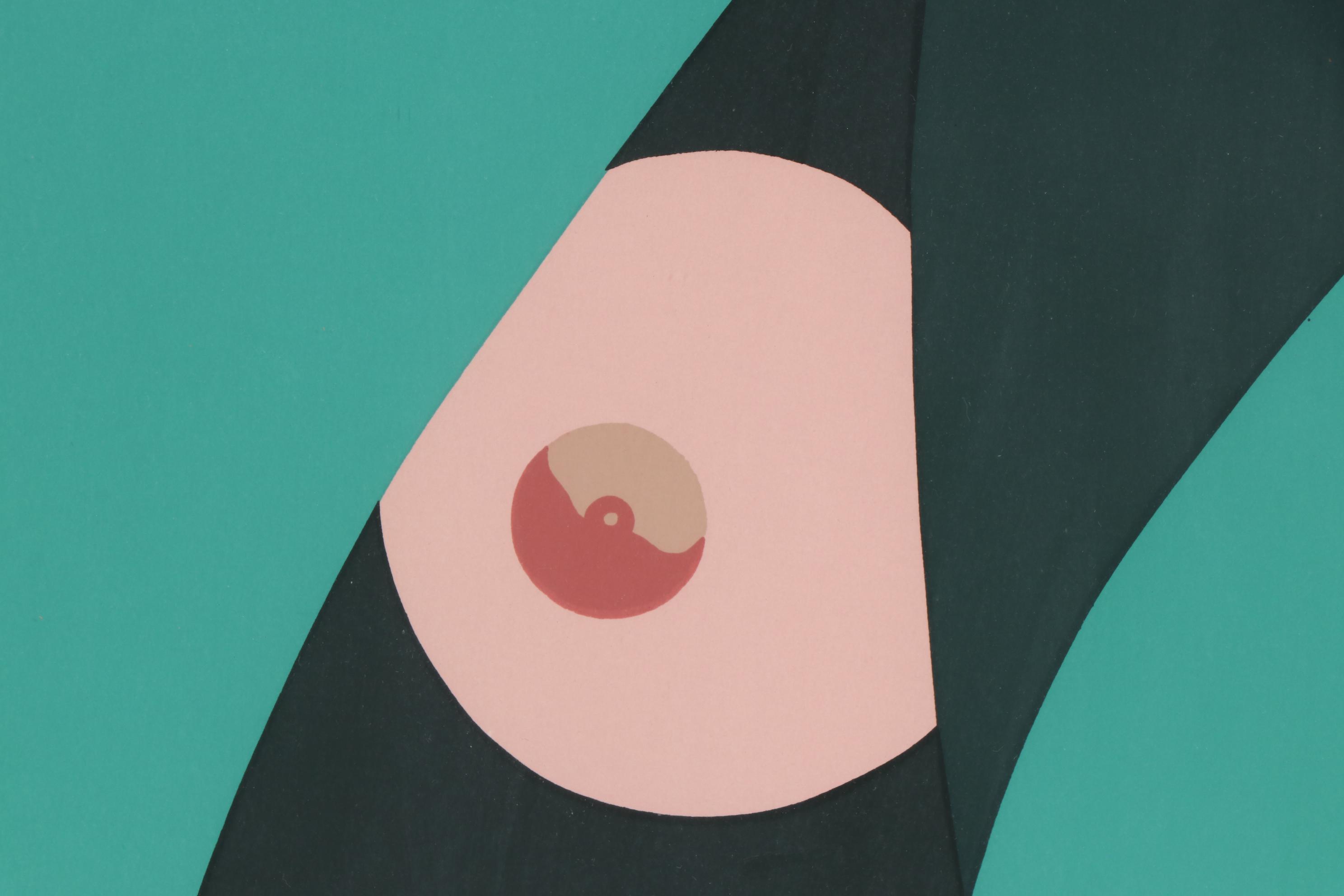 Amleto dallo Costa Semi-Nude Female Portrait Serigraph, c. 1980