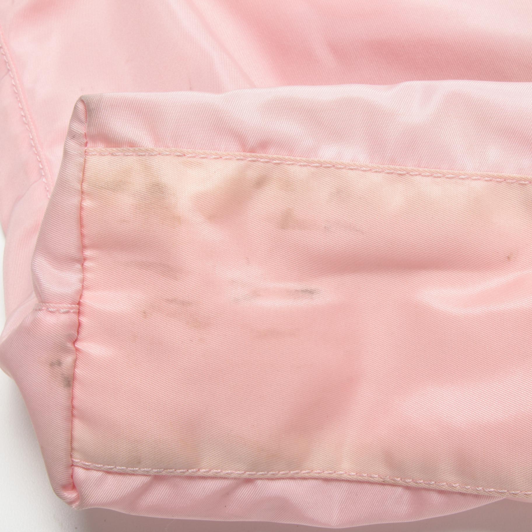 Prada Robot Shopper Tote Bag in Pink Tessuto Nylon