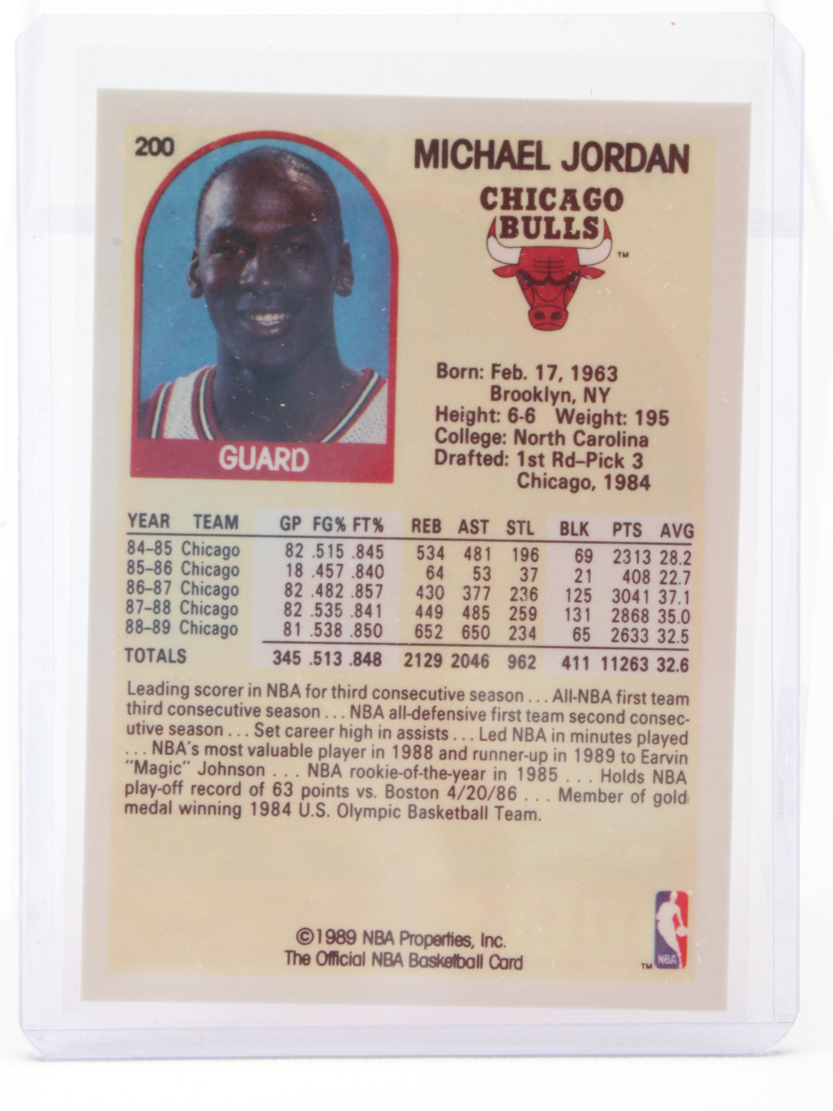 Michael Jordan 1980s and Early 1990s Cards