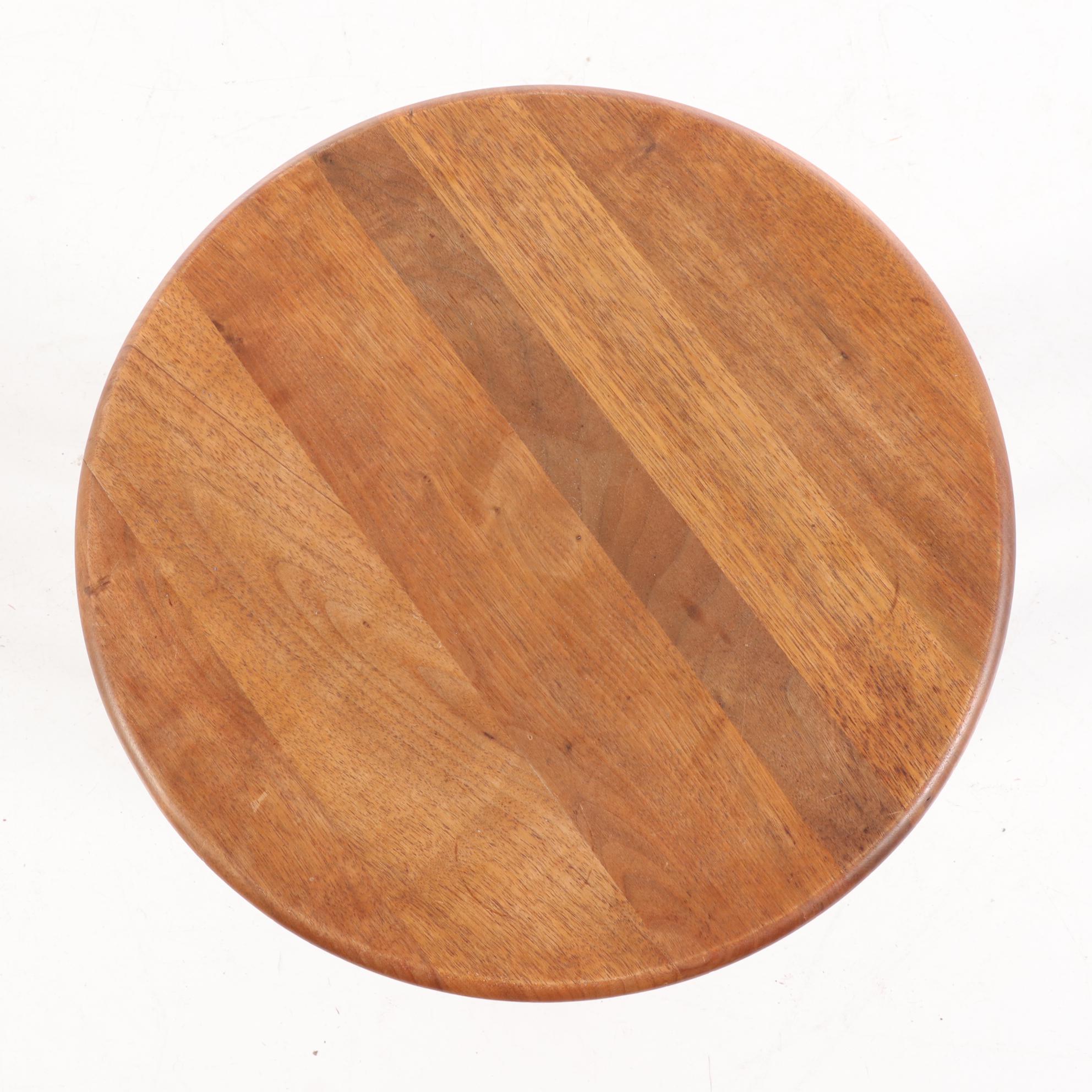 Arthur Umanoff Walnut Spindle Side Table, Mid-20th Century