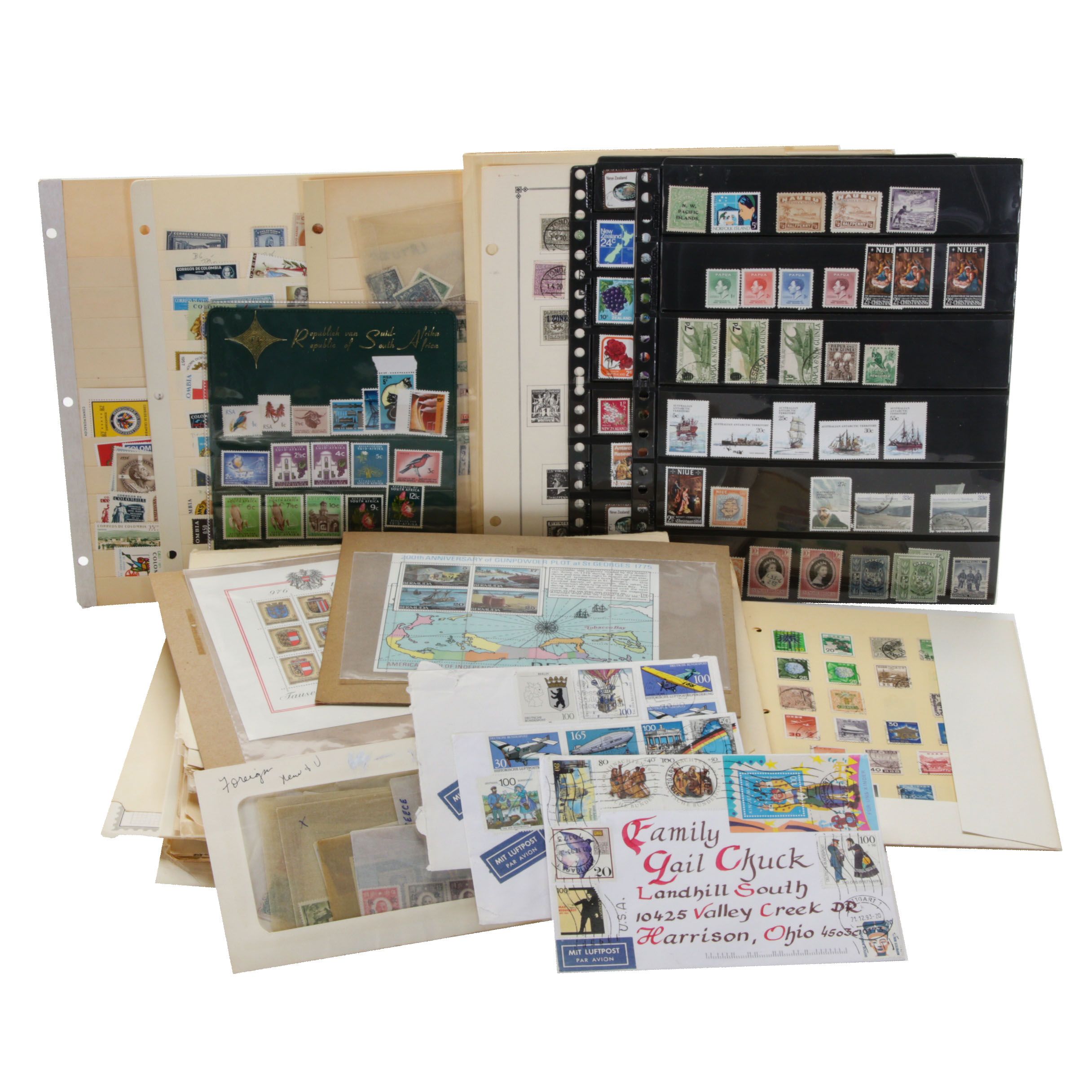 Large Foreign Postage Stamp Collection