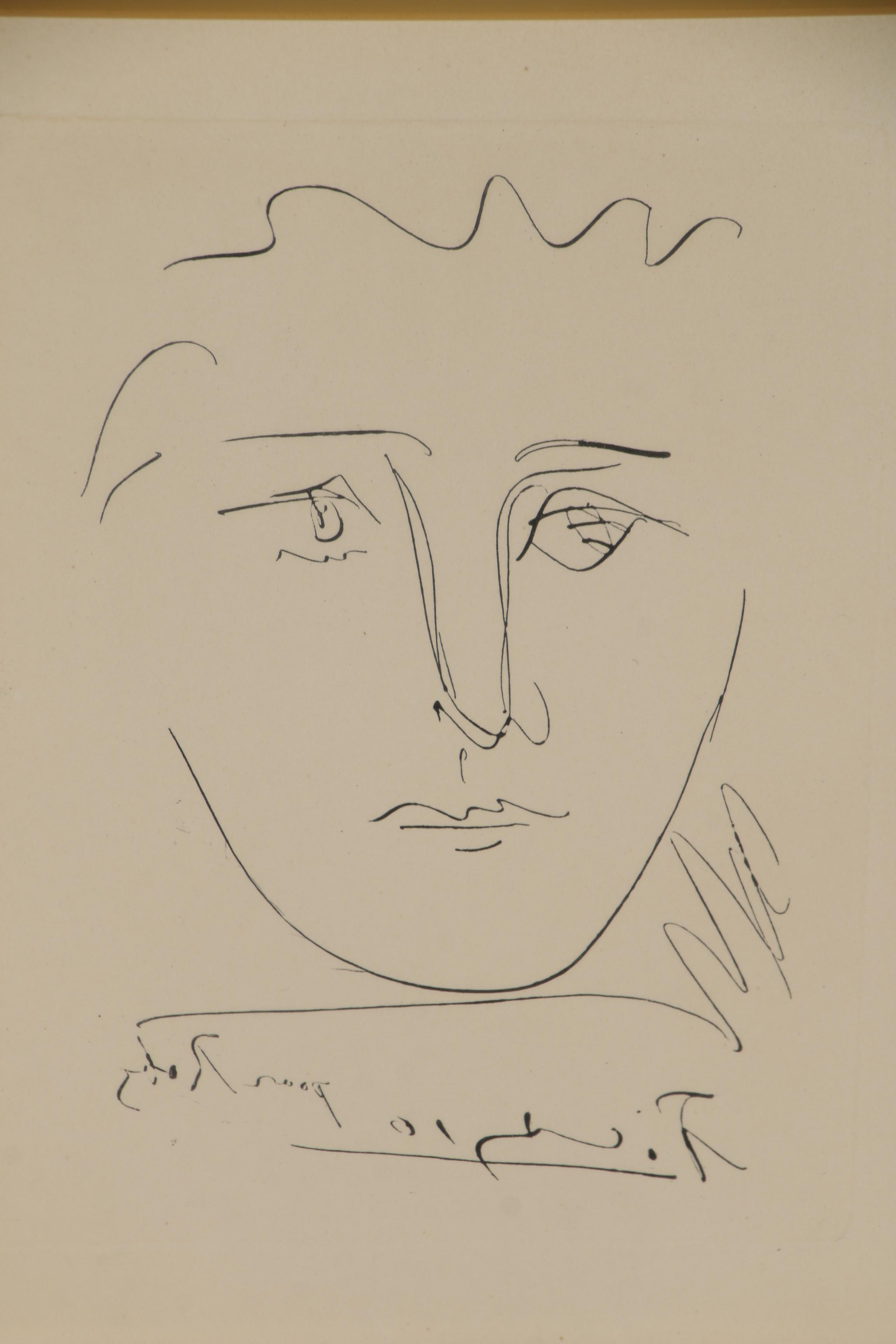 Pablo Picasso Restrike Etching "L'Age de Soleil"