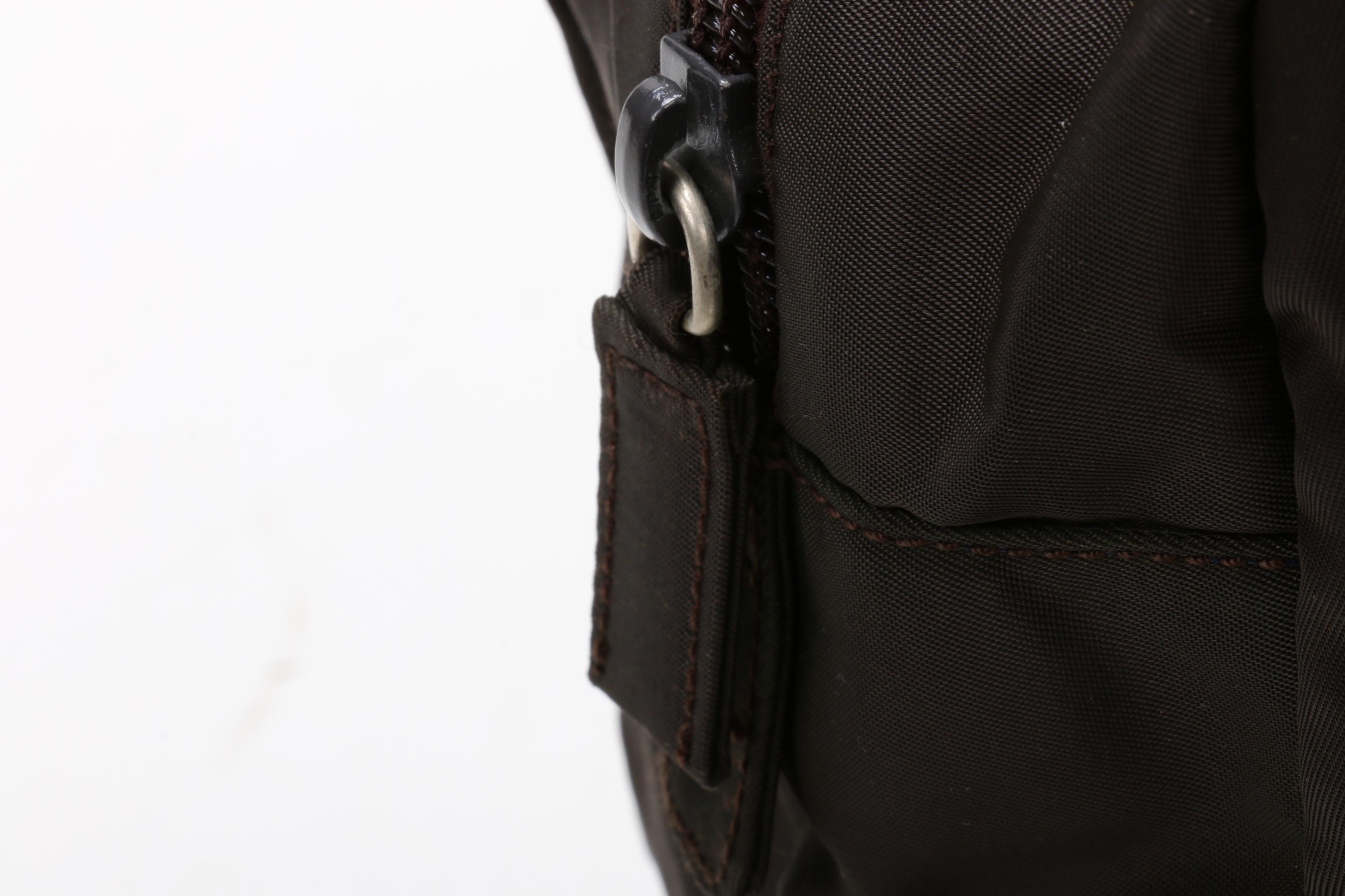 Prada Ebano Dark Brown Tessuto City Nylon Handbag