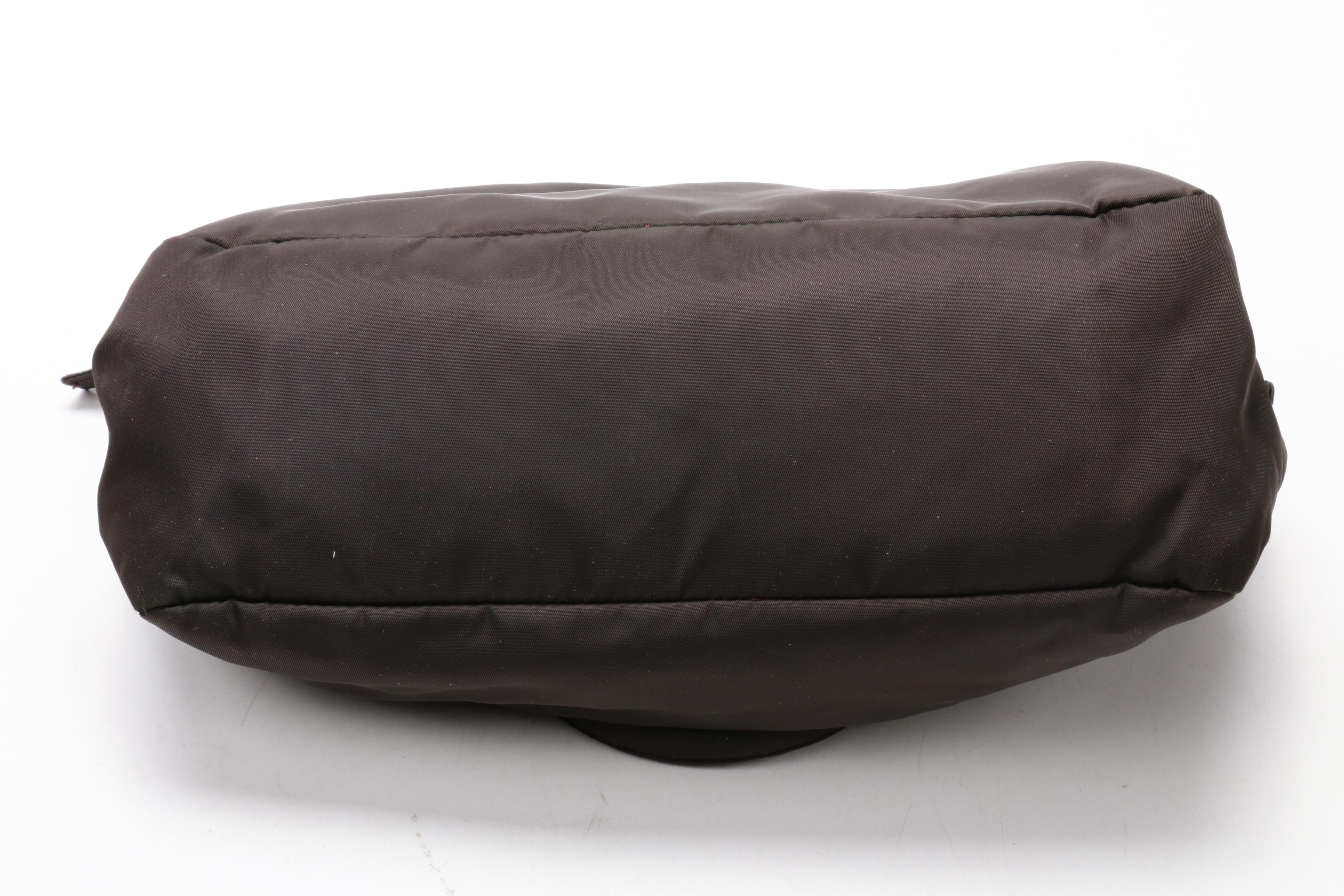 Prada Ebano Dark Brown Tessuto City Nylon Handbag